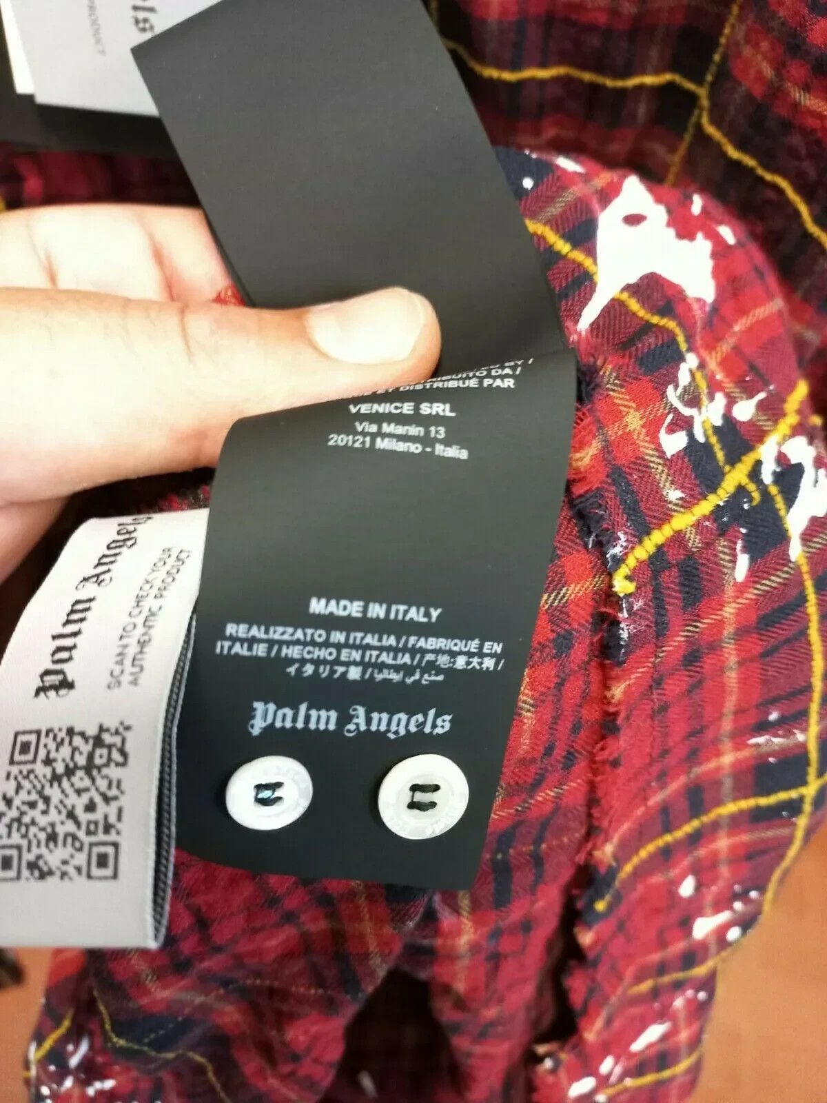 Palm Angels Oversized Paint Splatter Shirt Size US M / EU 48-50 / 2 - 8 Thumbnail