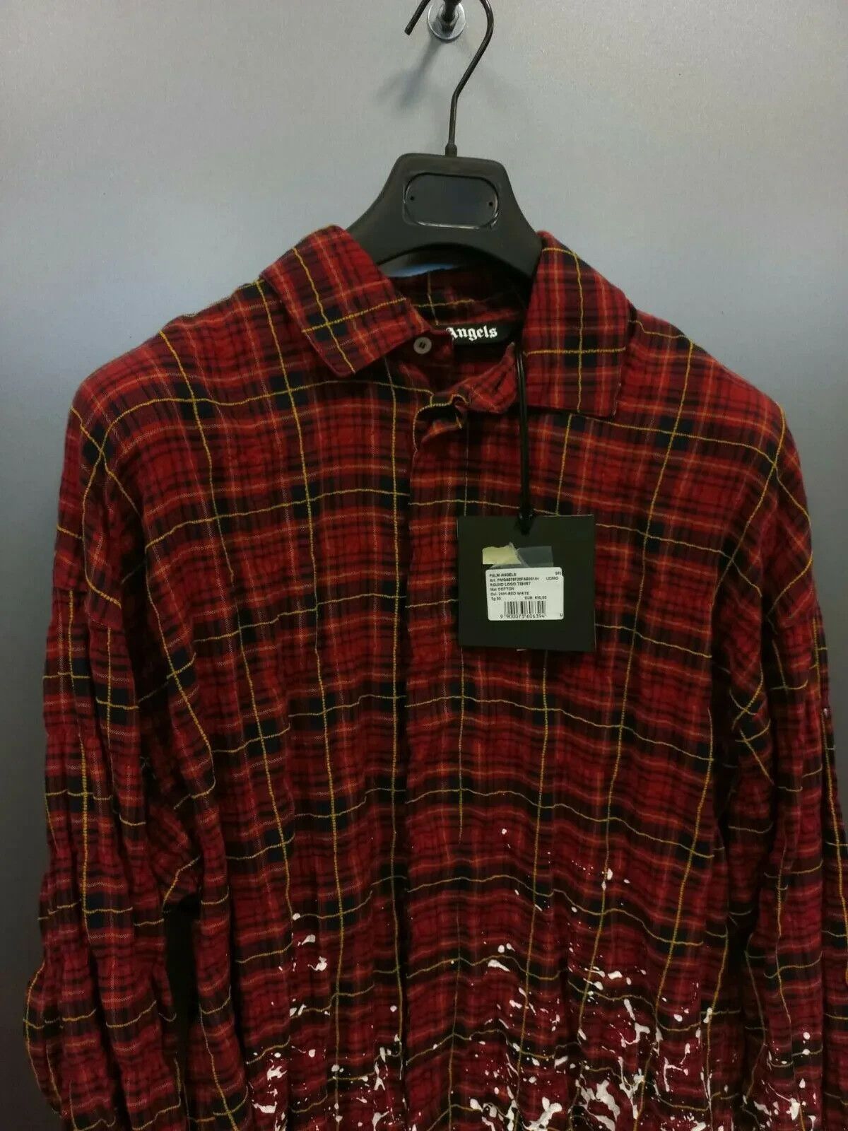 Palm Angels Oversized Paint Splatter Shirt Size US M / EU 48-50 / 2 - 2 Thumbnail