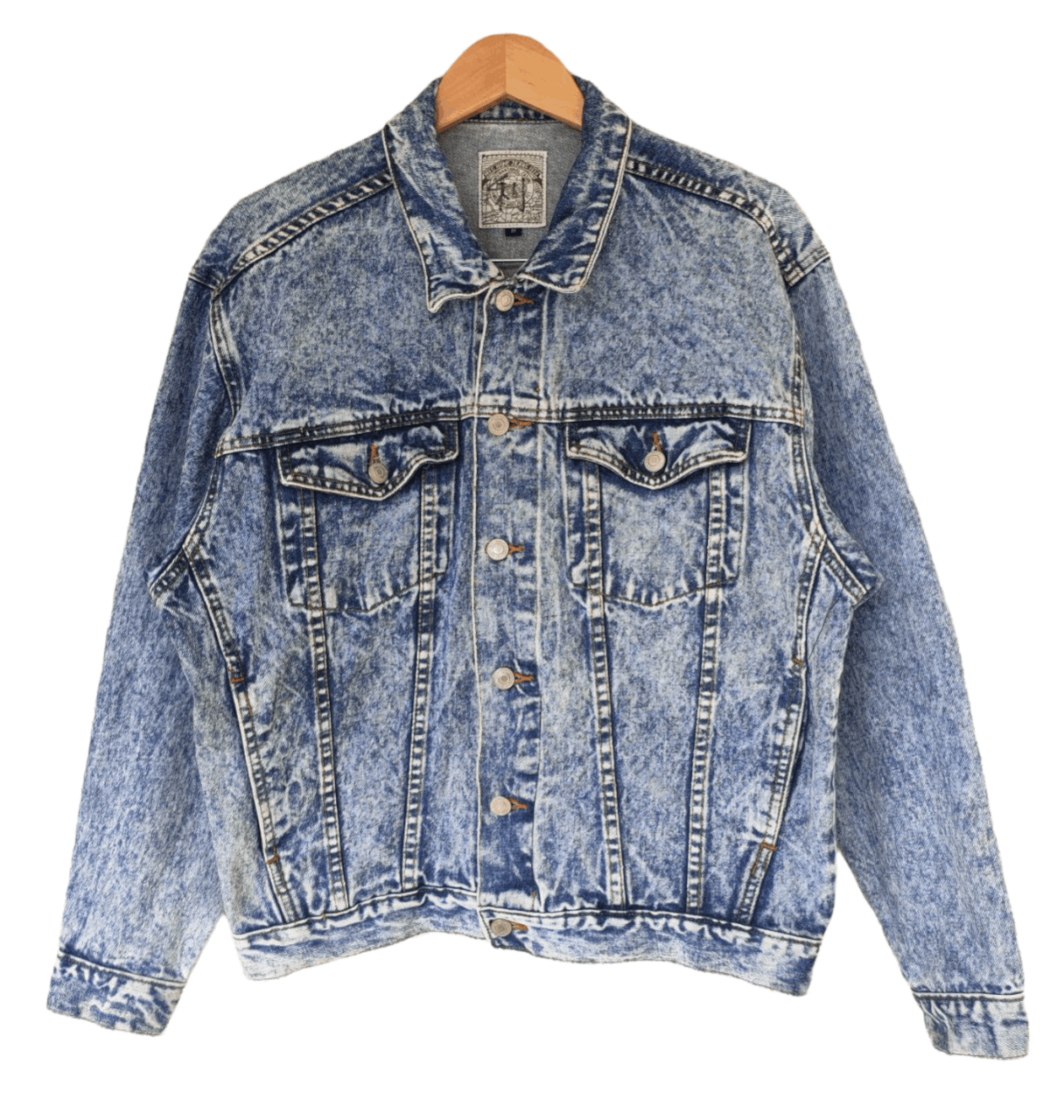 Vintage Vintage Mac Hope Acid wash Denim Jacket Size US M / EU 48-50 / 2 - 1 Thumbnail