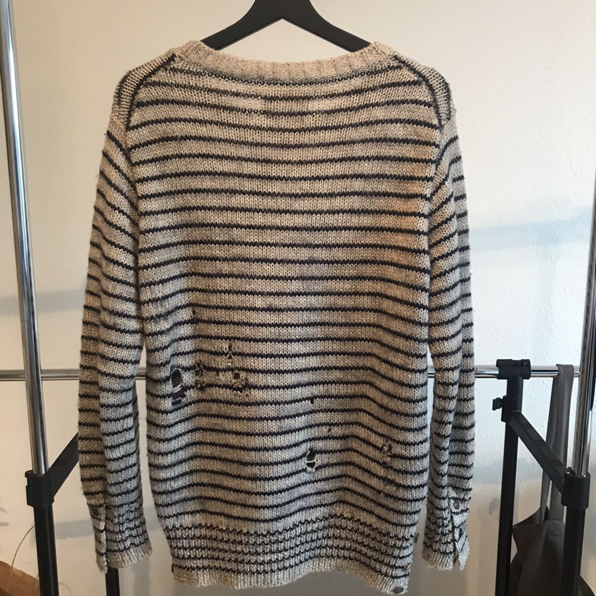Takahiromiyashita The Soloist. Distressed Grunge Wool Knit Sweater Size US S / EU 44-46 / 1 - 4 Thumbnail