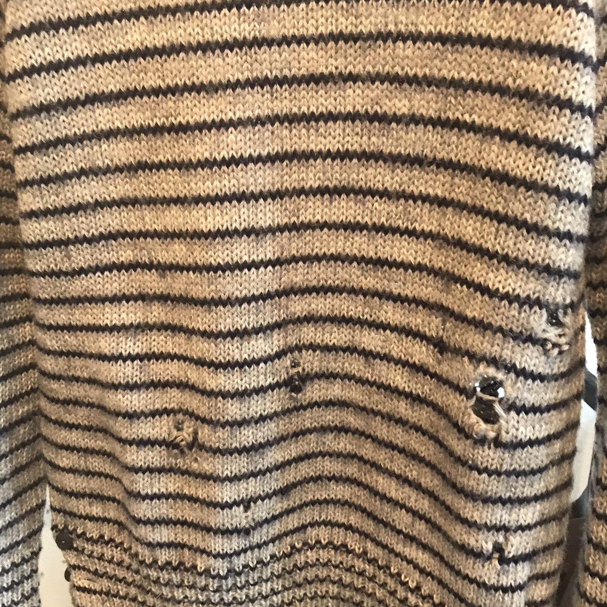 Takahiromiyashita The Soloist. Distressed Grunge Wool Knit Sweater Size US S / EU 44-46 / 1 - 3 Thumbnail