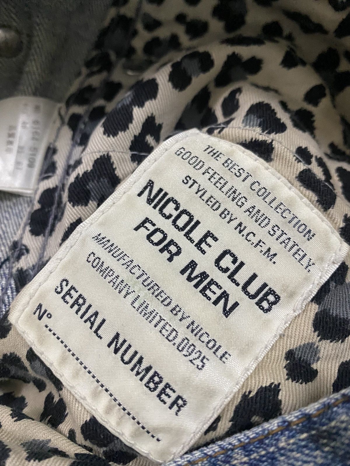 Nicole Club 💥Vtg Japanese Nicole Club For Men Paisley Denim Size US 31 - 7 Thumbnail