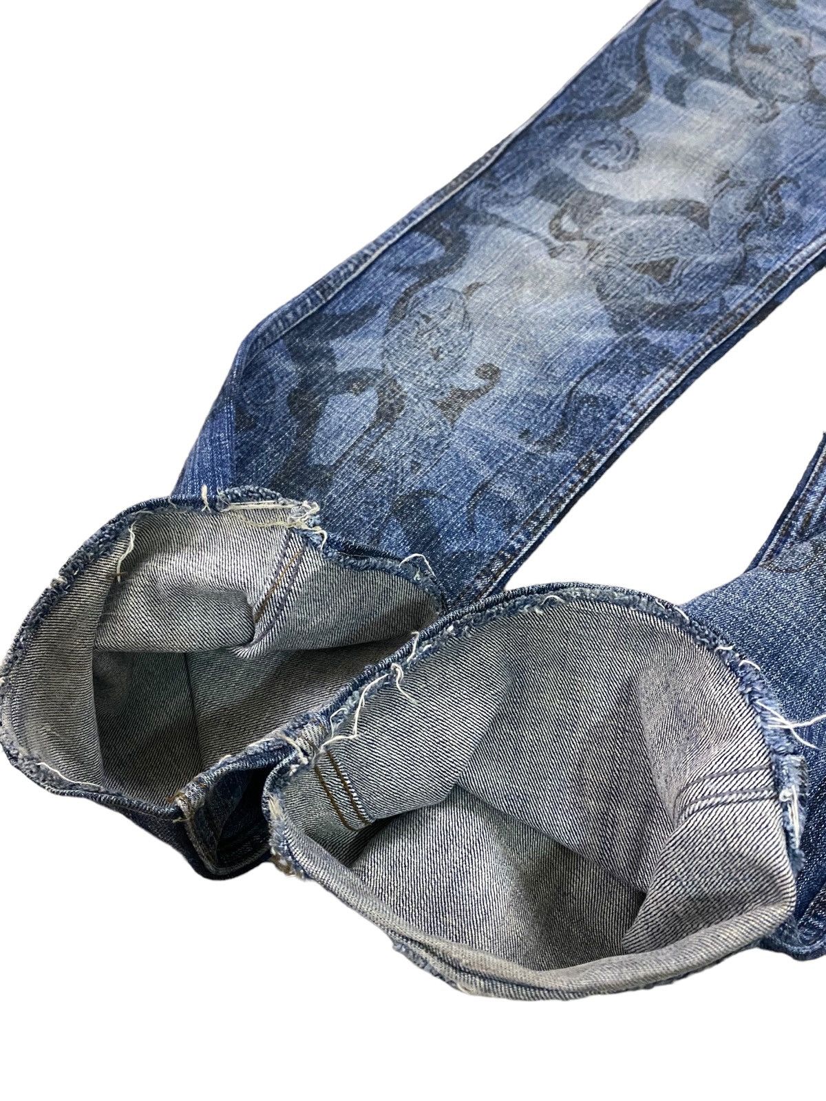 Nicole Club 💥Vtg Japanese Nicole Club For Men Paisley Denim Size US 31 - 6 Thumbnail