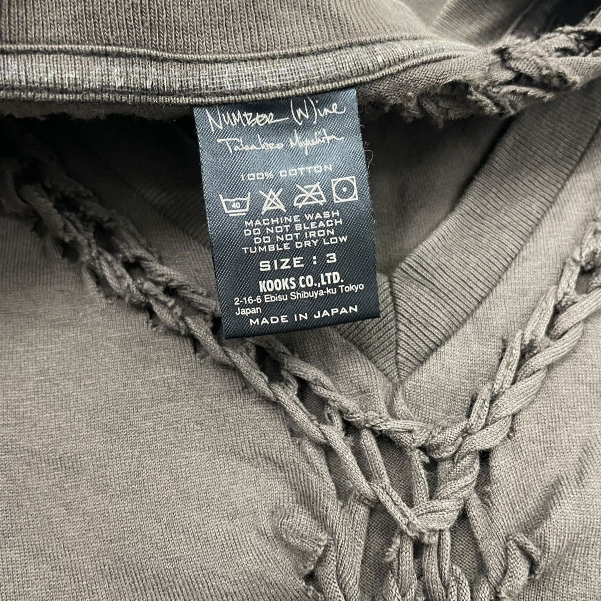 Number (N)ine × Takahiromiyashita The Soloist. 💥Numbernine S/S 2007 "About a Boy" Braided V-neck tee Size US L / EU 52-54 / 3 - 6 Thumbnail