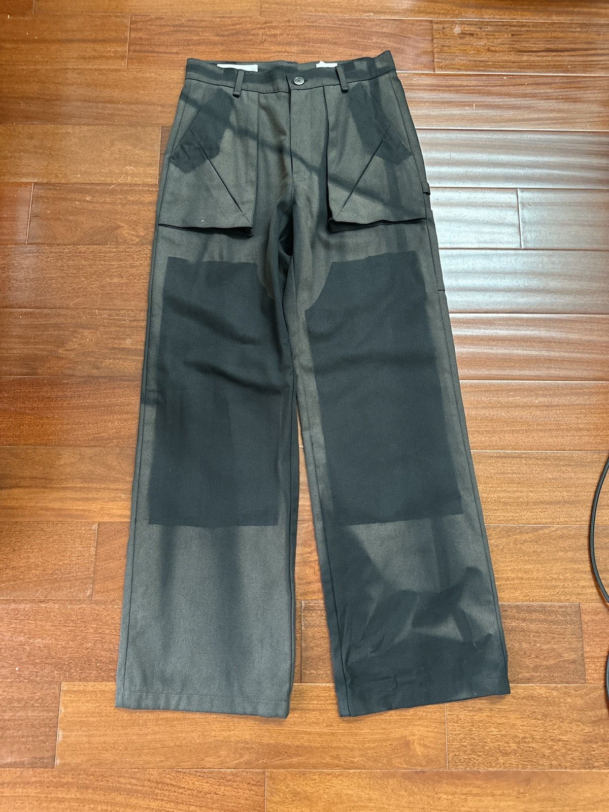 JiyongKim Jiyong Kim Sun-Dyed Double-Knee Pants | Grailed