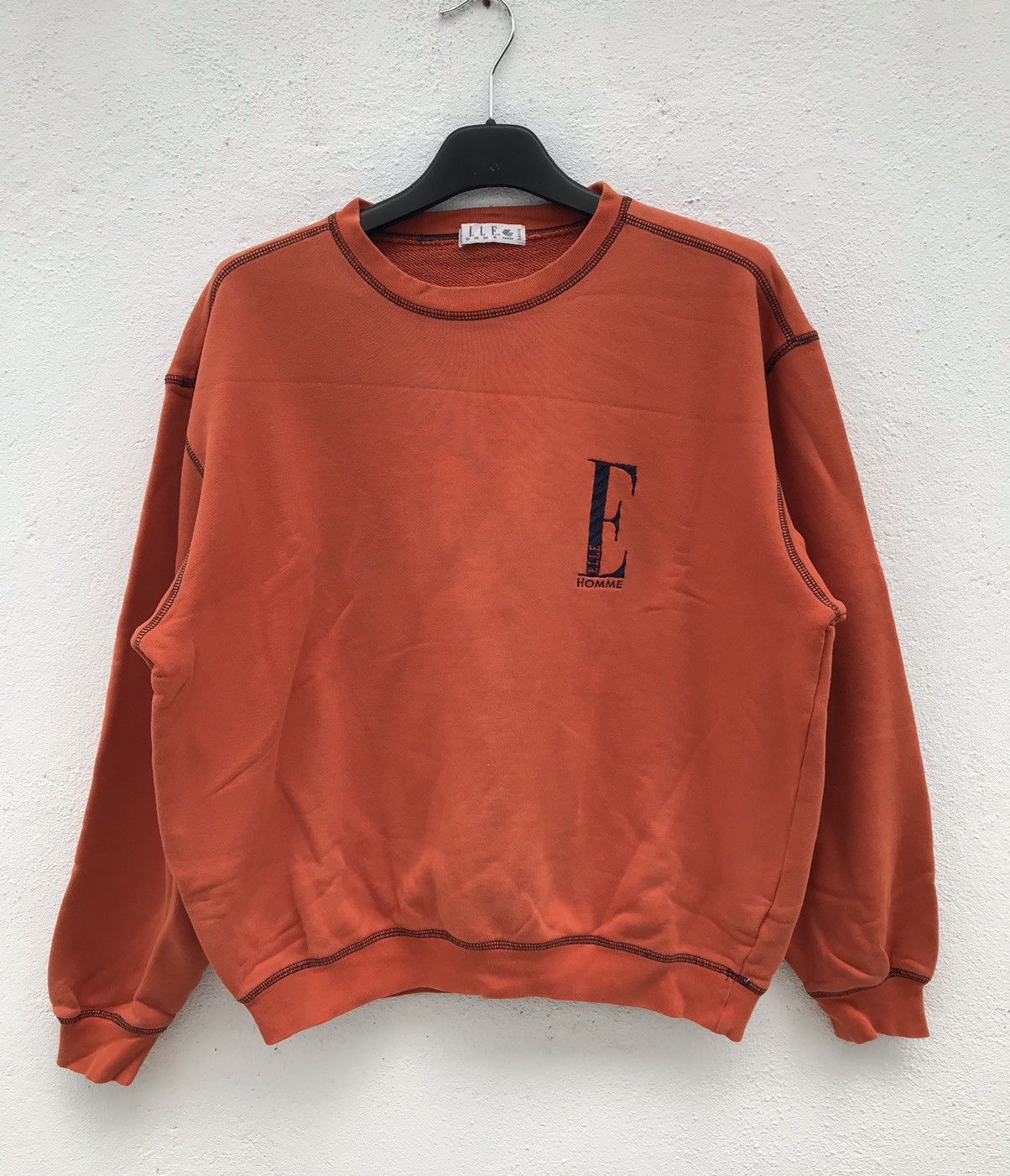 Designer × Vintage Vintage Elle Homme Sweatshirt Nice Design Size US L / EU 52-54 / 3 - 1 Thumbnail