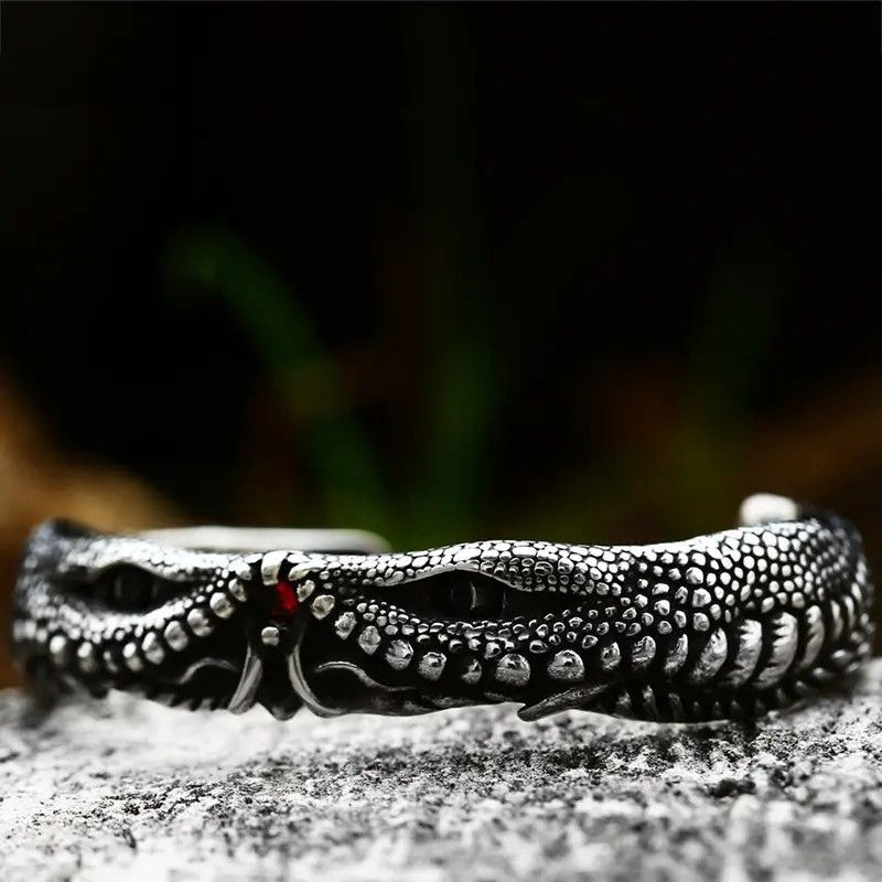 Jewelry Crocodiles Stones Eyes Bracelet Size ONE SIZE - 4 Thumbnail