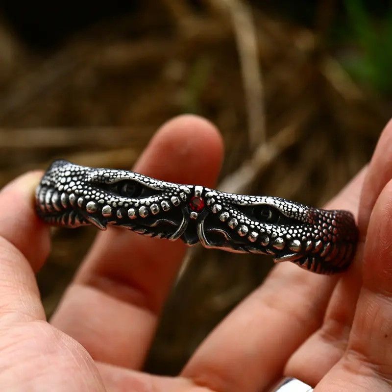 Jewelry Crocodiles Stones Eyes Bracelet Size ONE SIZE - 1 Thumbnail