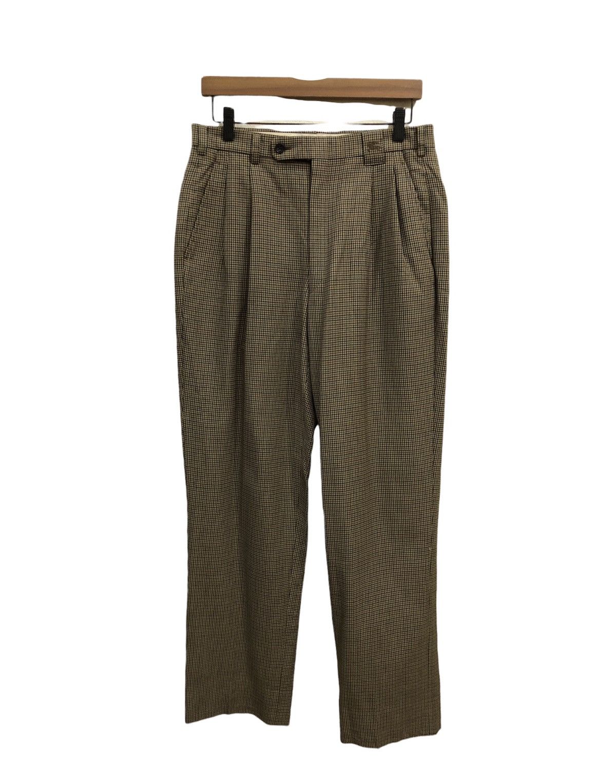 Burberry Vintage Burberry’s Plaid Tartan Baggy Wool Pant Size US 31 - 1 Thumbnail