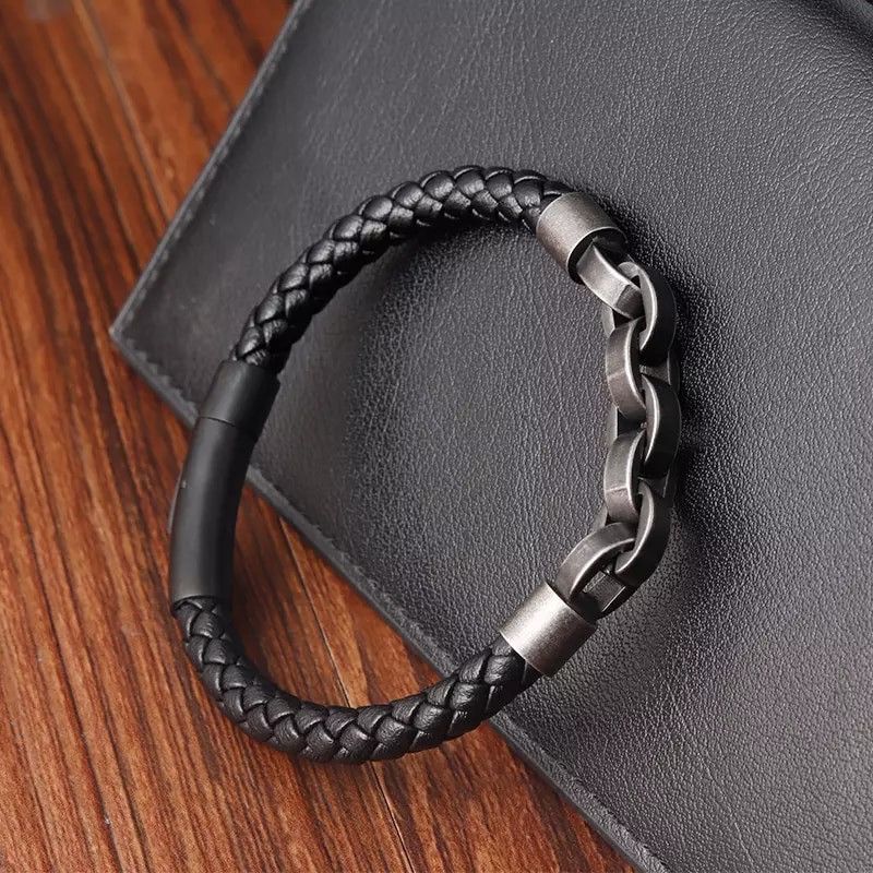 Jewelry Infinity Leather Bracelet Size ONE SIZE - 3 Thumbnail