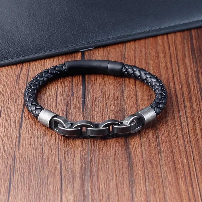 Jewelry Infinity Leather Bracelet Size ONE SIZE - 2 Thumbnail