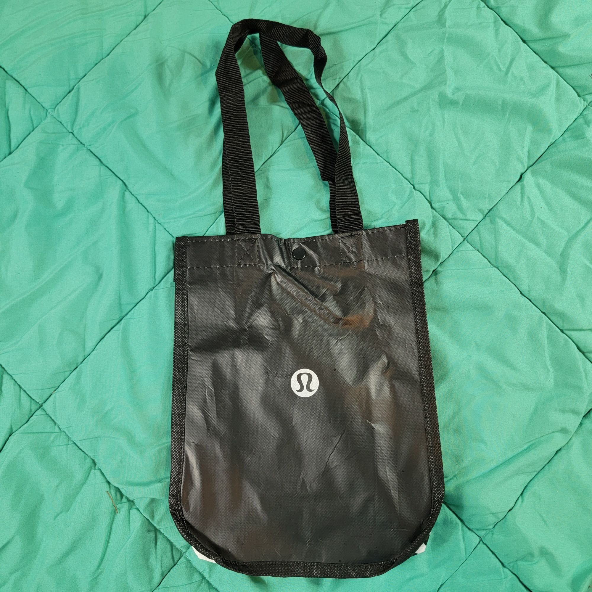 LULU Lemon reusable shopping bag tote small RED Be ALL in capable