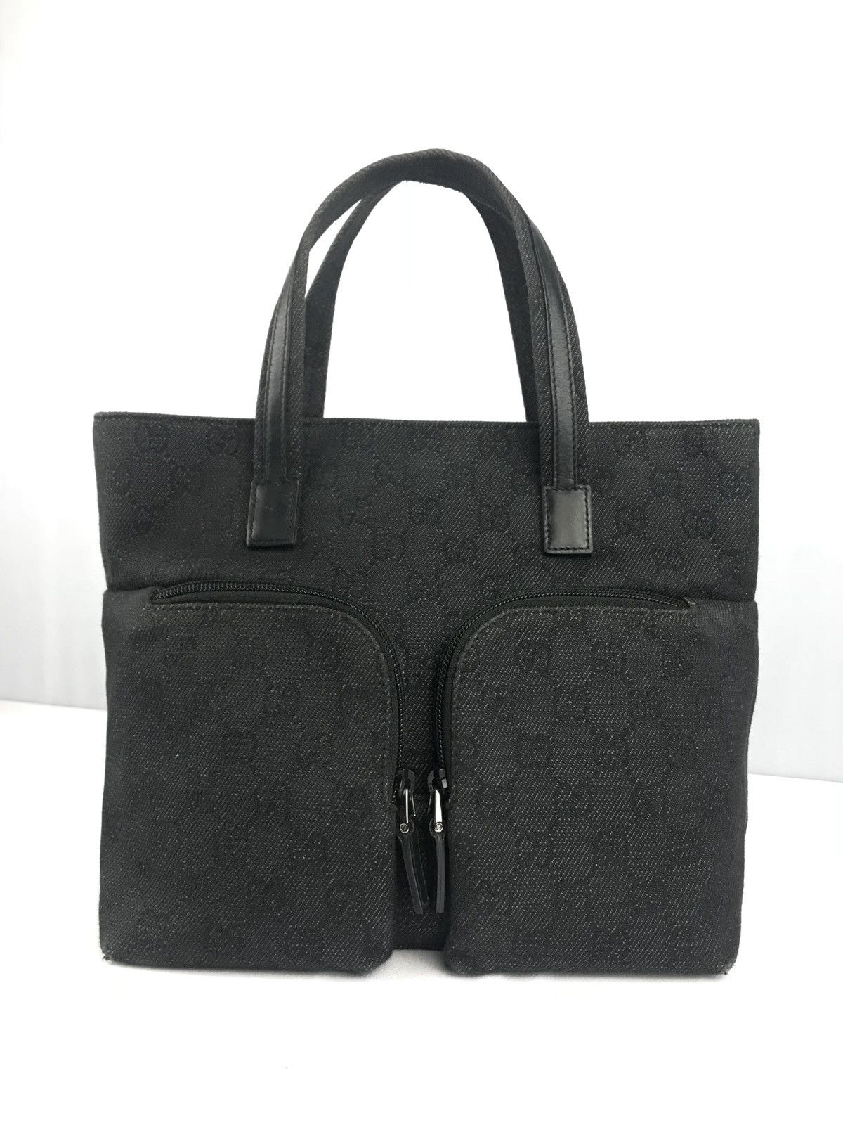 Gucci × Vintage ❌Last Drop❌ Authentic Gucci Handbag GG black Size ONE SIZE - 11 Thumbnail
