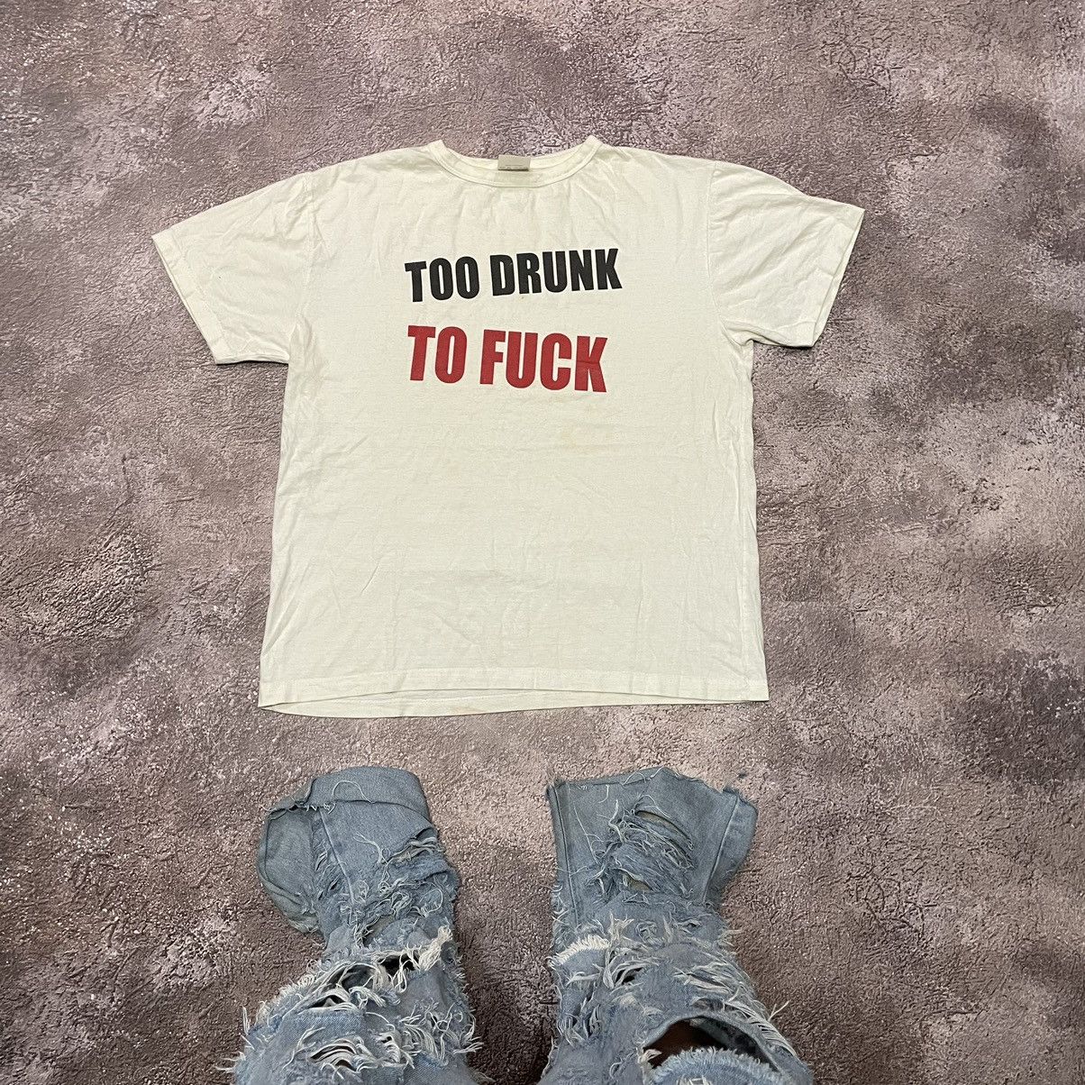 Vintage Y2K Graphic Tee Sun Faded Humor Streetwear Baggy XL