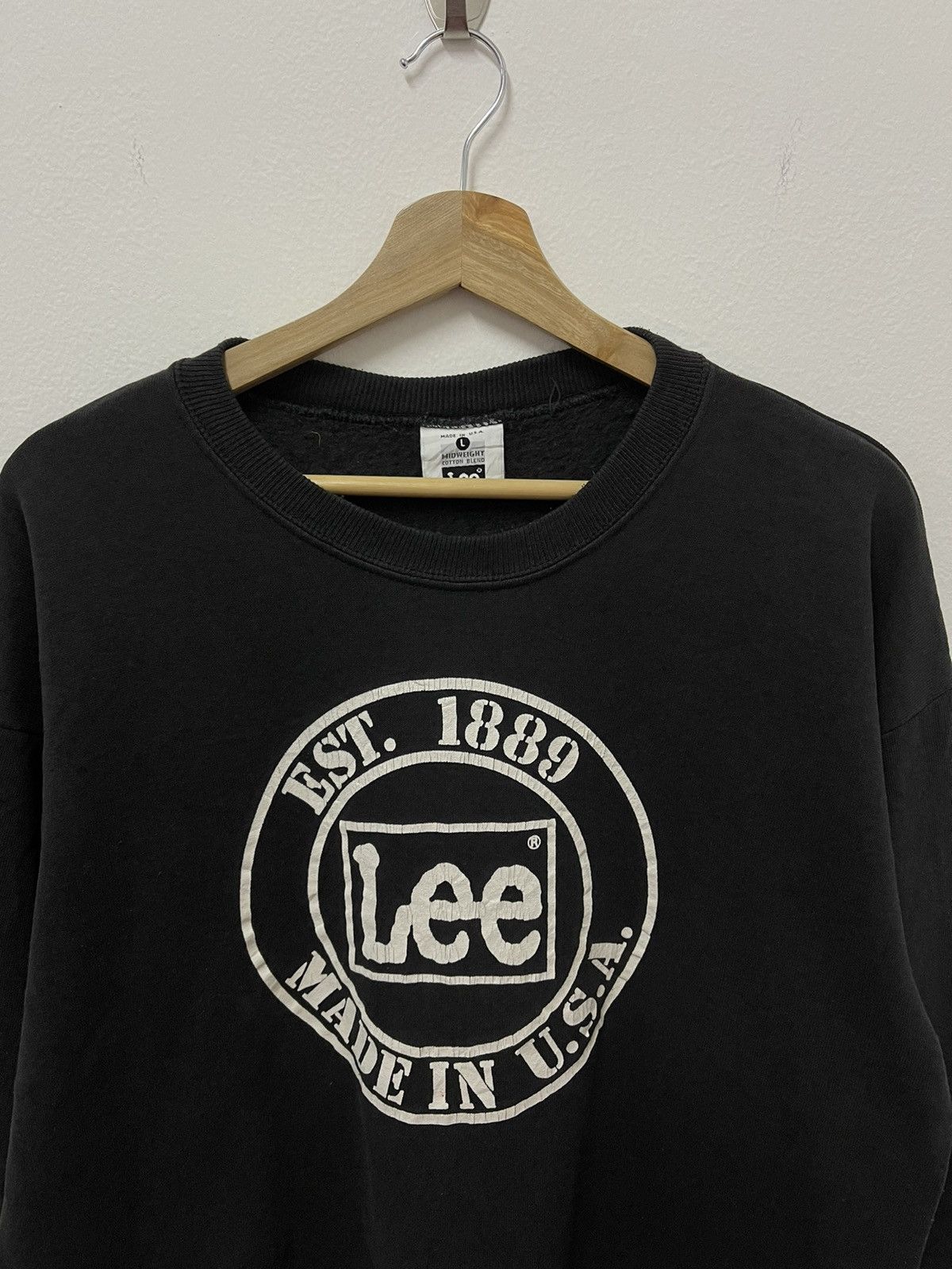 Lee × Vintage Vintage Lee Spell Out Big Logo Made In Usa Size US M / EU 48-50 / 2 - 2 Thumbnail