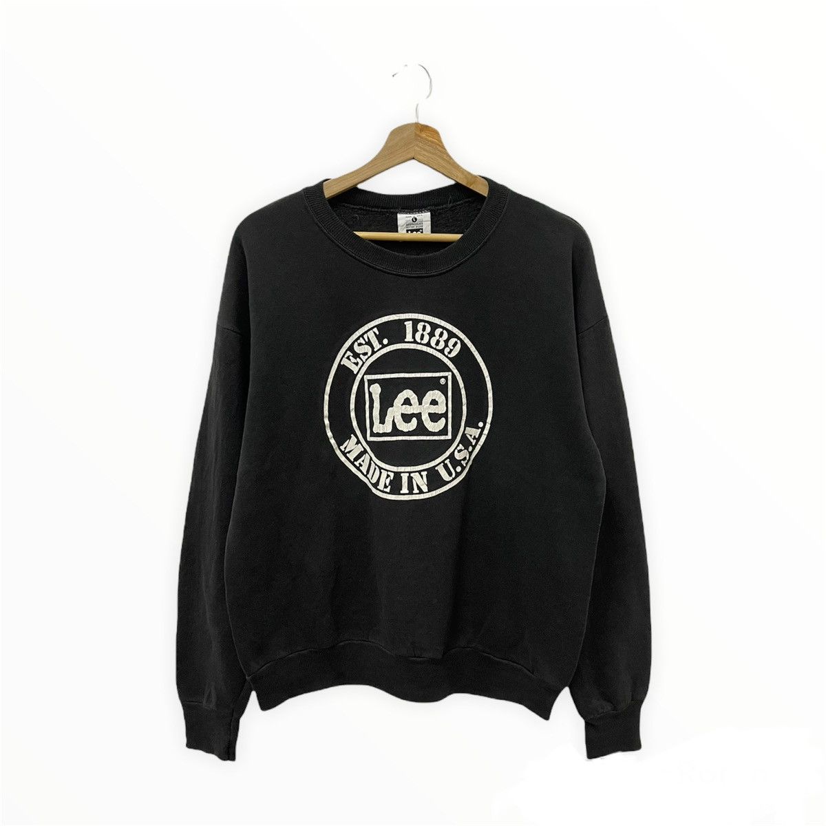 Lee × Vintage Vintage Lee Spell Out Big Logo Made In Usa Size US M / EU 48-50 / 2 - 1 Thumbnail