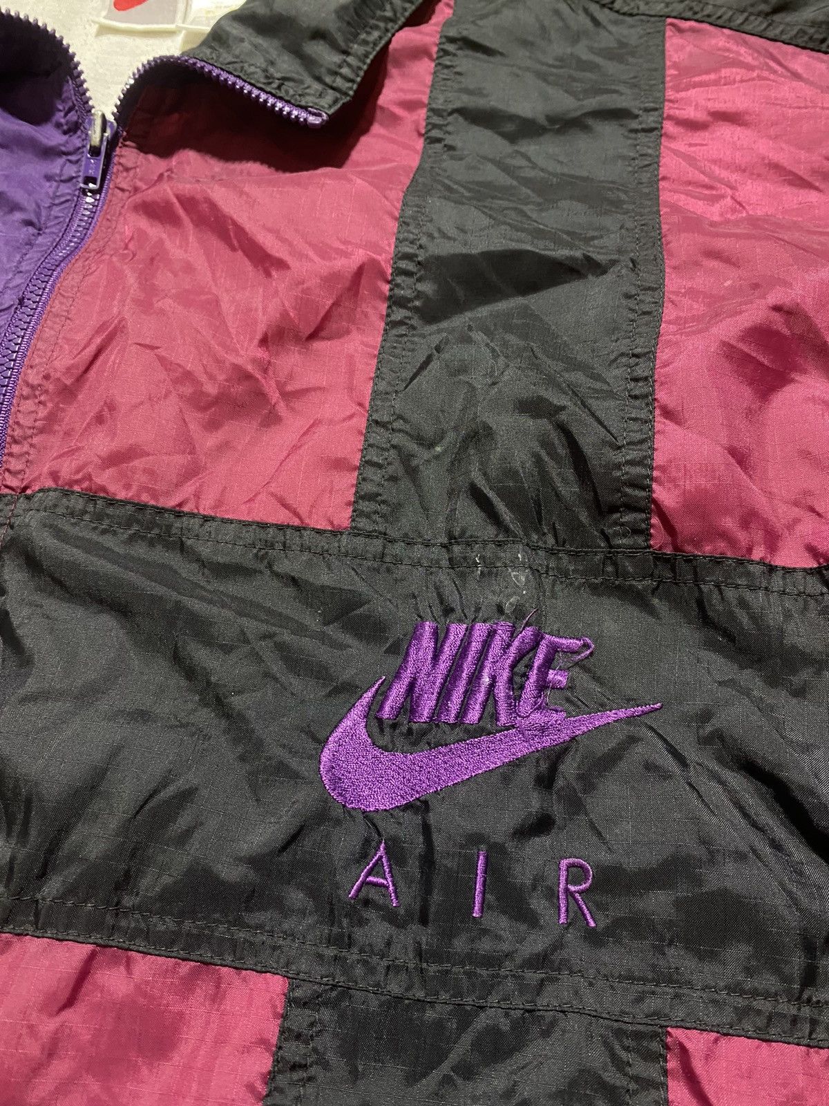 Nike Vintage 90s Nike AIR light jacket streetwear big logo size L Size US L / EU 52-54 / 3 - 3 Thumbnail