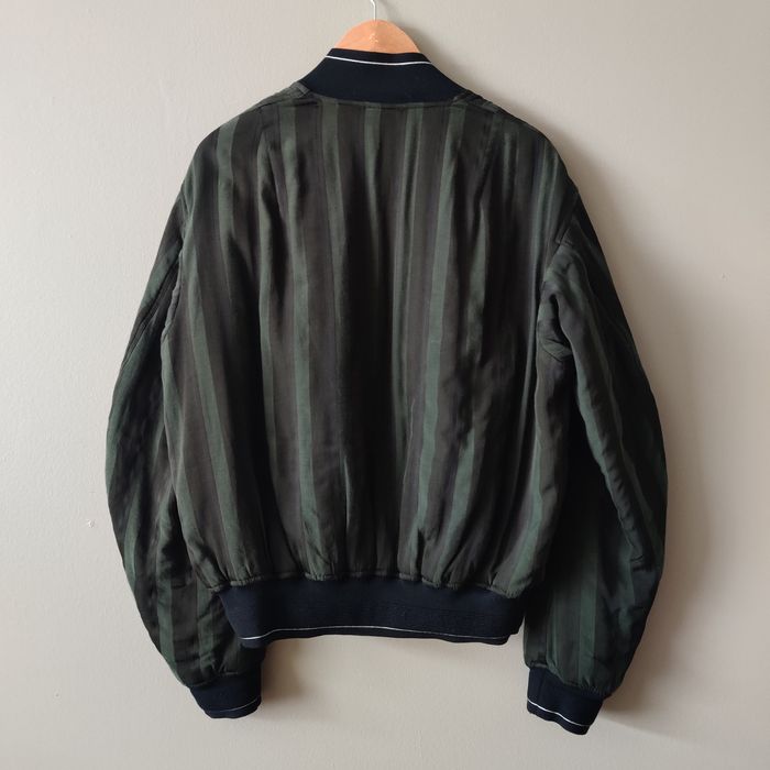 Haider Ackermann Haider Ackermann Green Stripe Bomber Jacket | Grailed