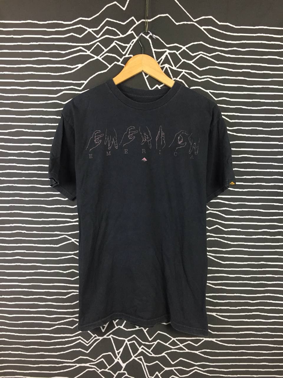 image of Emerica Skateboards Logo Tshirt in Black, Men's (Size Medium)