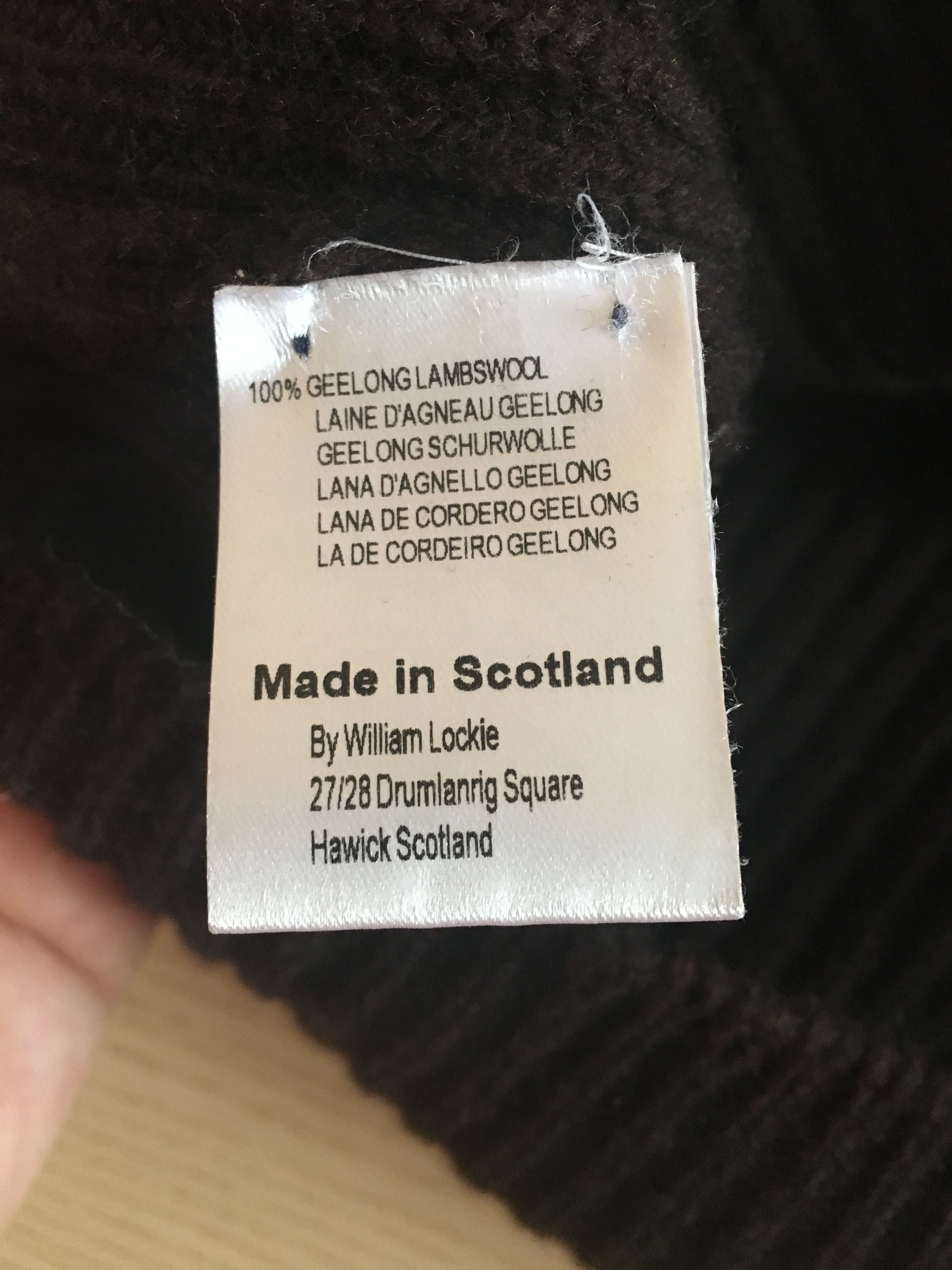 William Lockie William Lockie Lambswool Shawl Collar