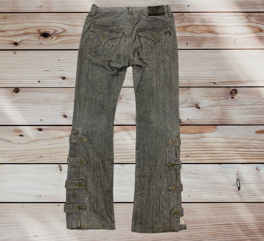 Designer ❌Last Drop❌ Morgan distressed strap Leg Bondage bell bottom Size US 30 / EU 46 - 2 Thumbnail