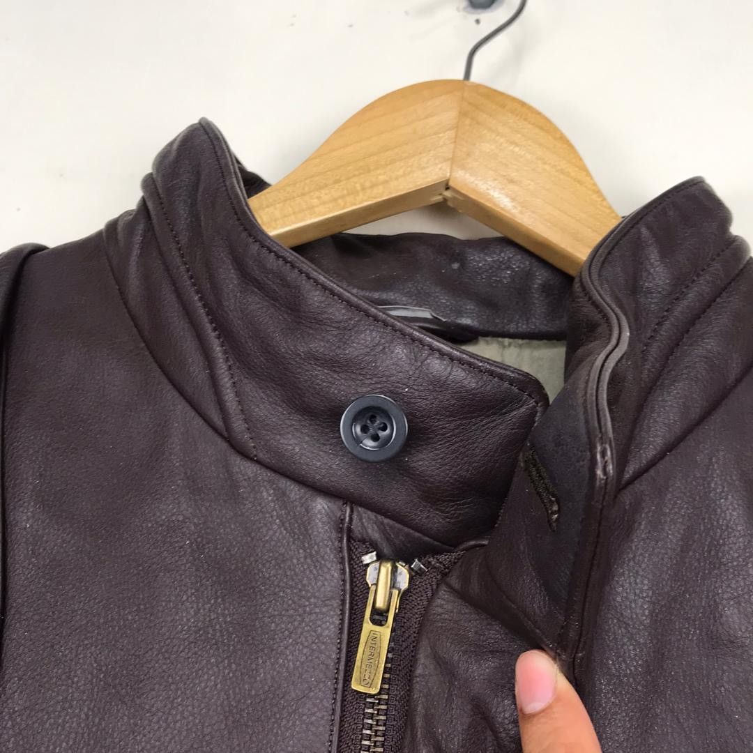 Other Vintage Leather biker jacket zipper by intermezzo Size US L / EU 52-54 / 3 - 5 Thumbnail