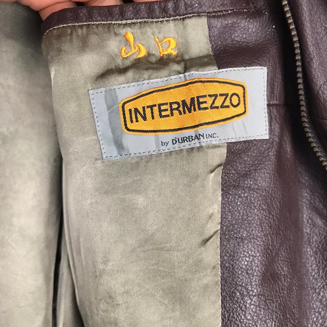 Other Vintage Leather biker jacket zipper by intermezzo Size US L / EU 52-54 / 3 - 7 Thumbnail