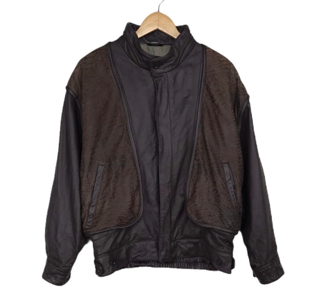 Other Vintage Leather biker jacket zipper by intermezzo Size US L / EU 52-54 / 3 - 1 Thumbnail