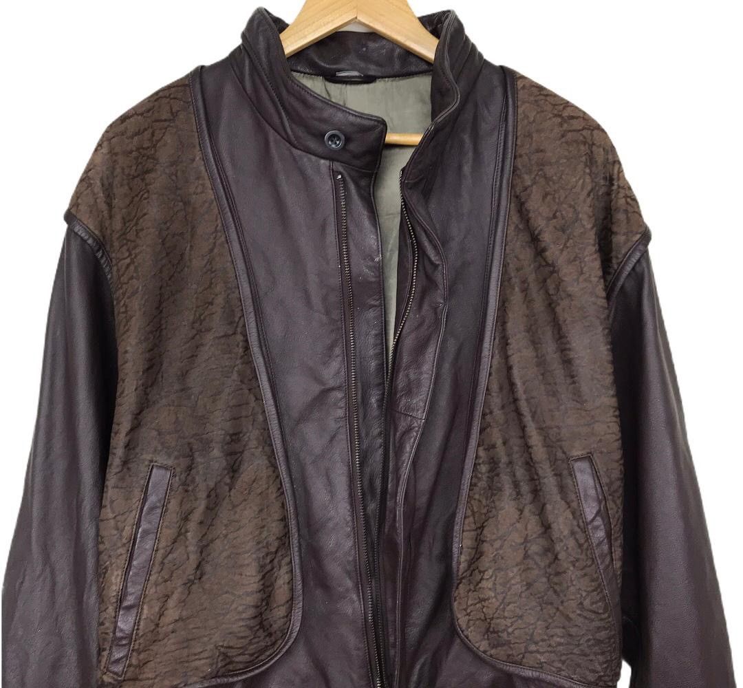 Other Vintage Leather biker jacket zipper by intermezzo Size US L / EU 52-54 / 3 - 4 Thumbnail