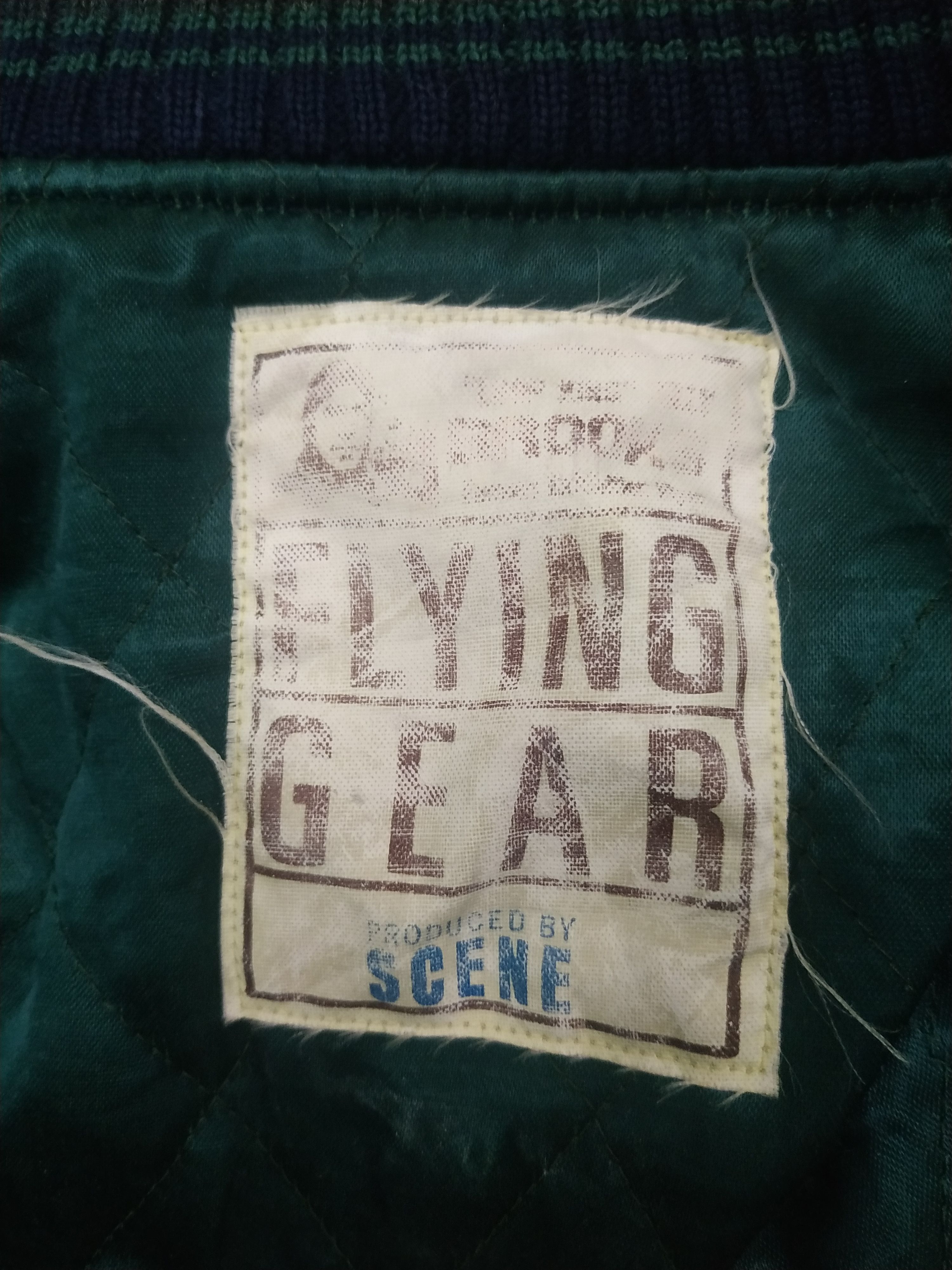 Vintage Vintage Flying Gear by Scene Denim Varsity Jacket Size US L / EU 52-54 / 3 - 9 Thumbnail