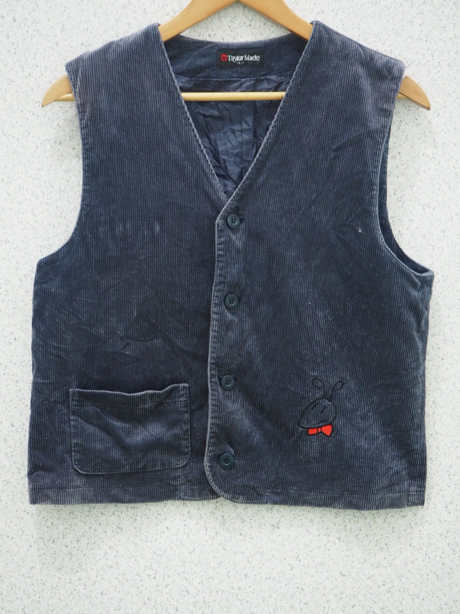 Japanese Brand Taylor Made Corduroy Vest Size US L / EU 52-54 / 3 - 1 Thumbnail