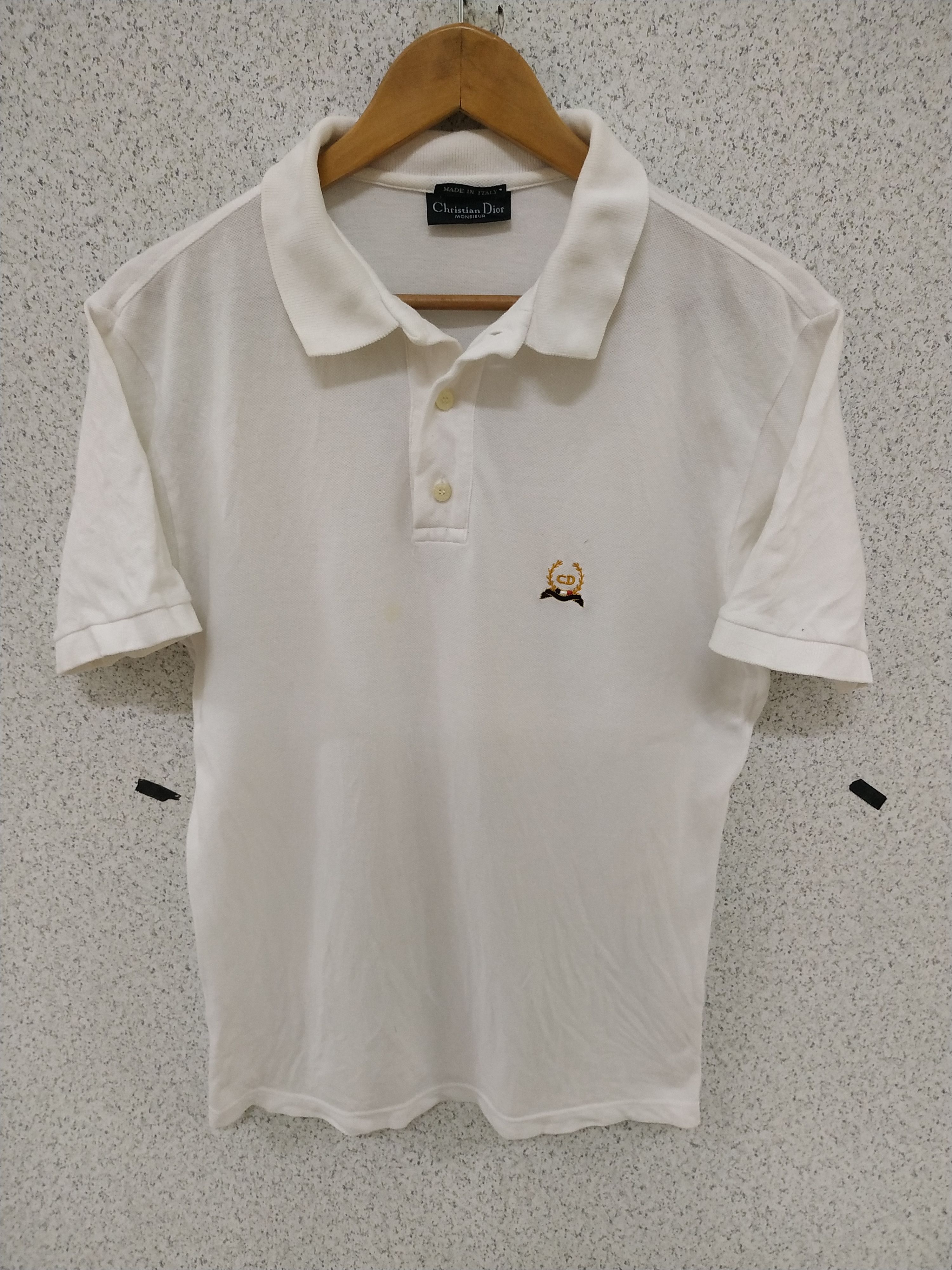 Christian Dior Monsieur Vintage Christian Dior Monsieur CD Polo Shirt Made in Italy Size US S / EU 44-46 / 1 - 1 Thumbnail
