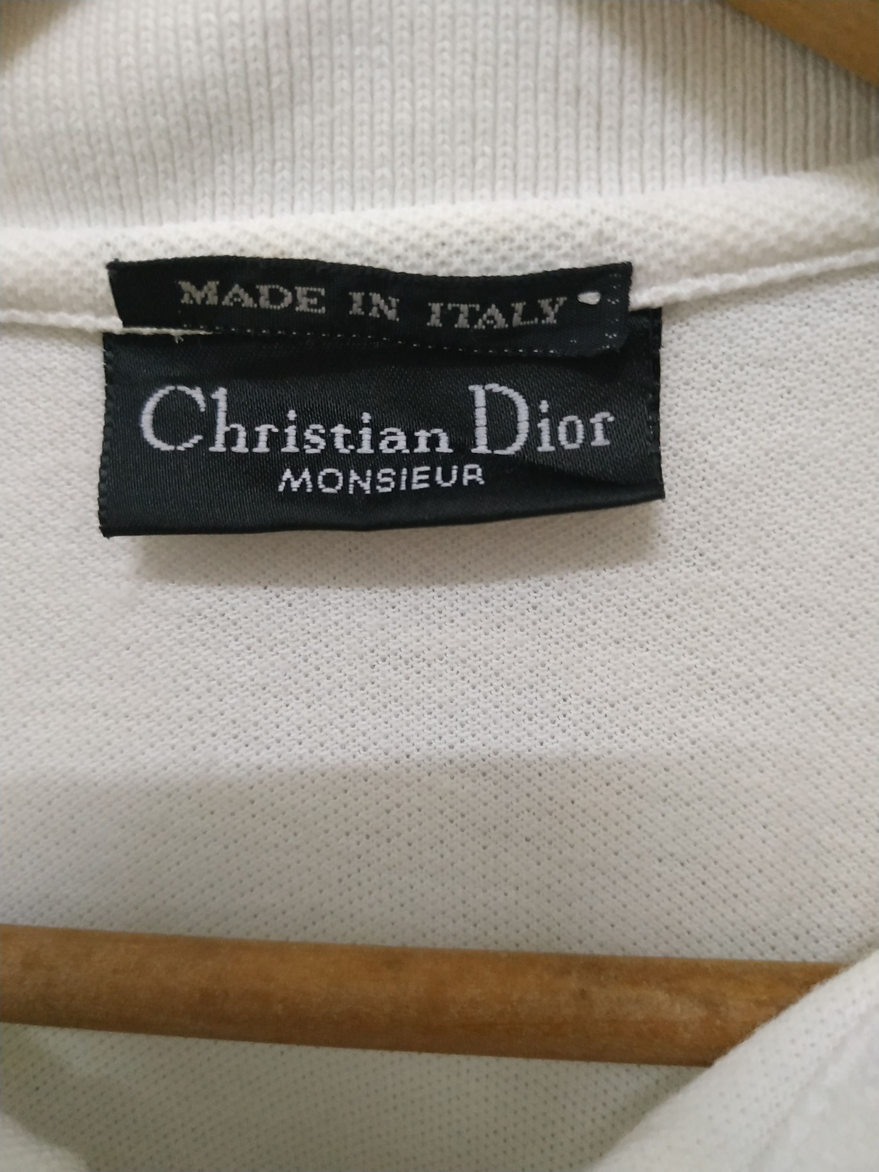 Christian Dior Monsieur Vintage Christian Dior Monsieur CD Polo Shirt Made in Italy Size US S / EU 44-46 / 1 - 5 Thumbnail