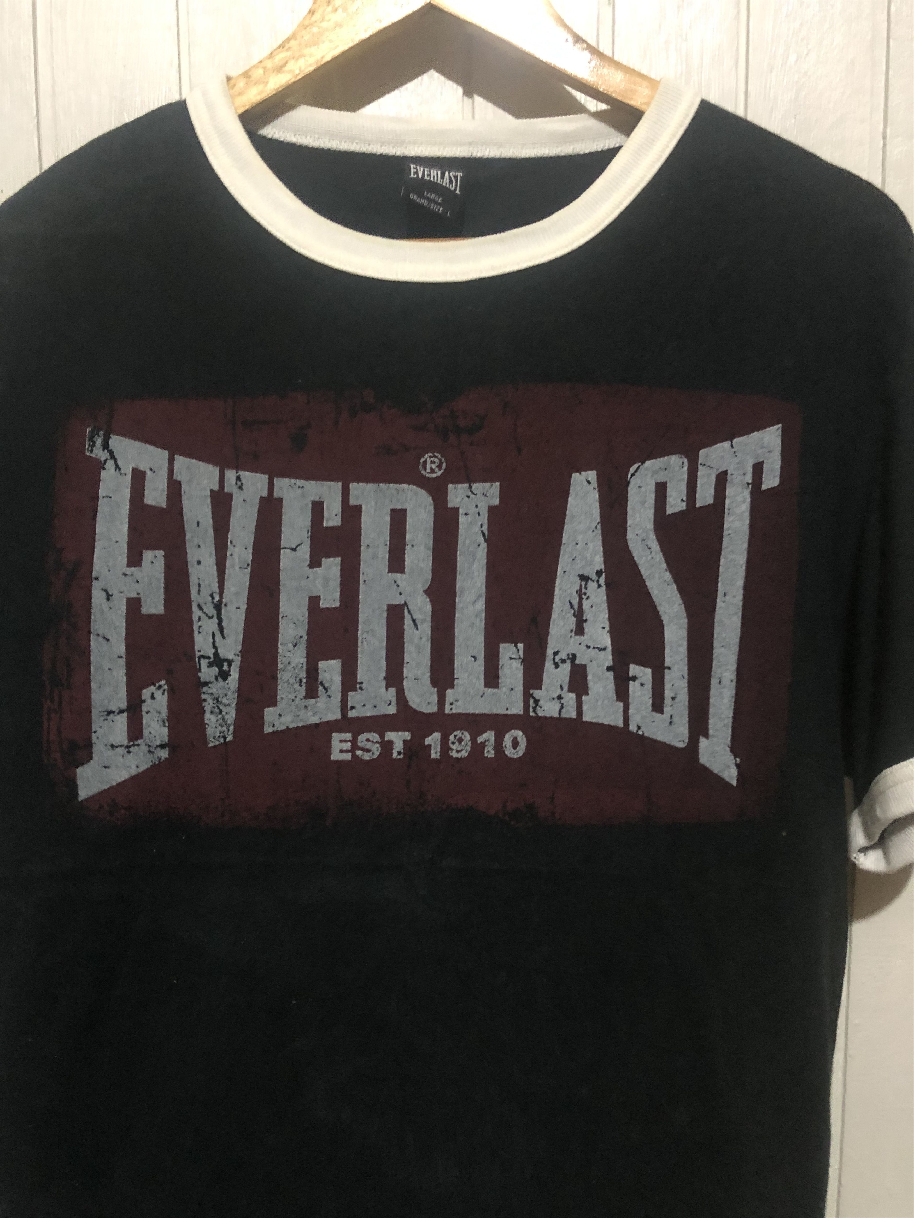 Everlast Everlast Ringer Big Logo Tshirt Size US L / EU 52-54 / 3 - 2 Thumbnail