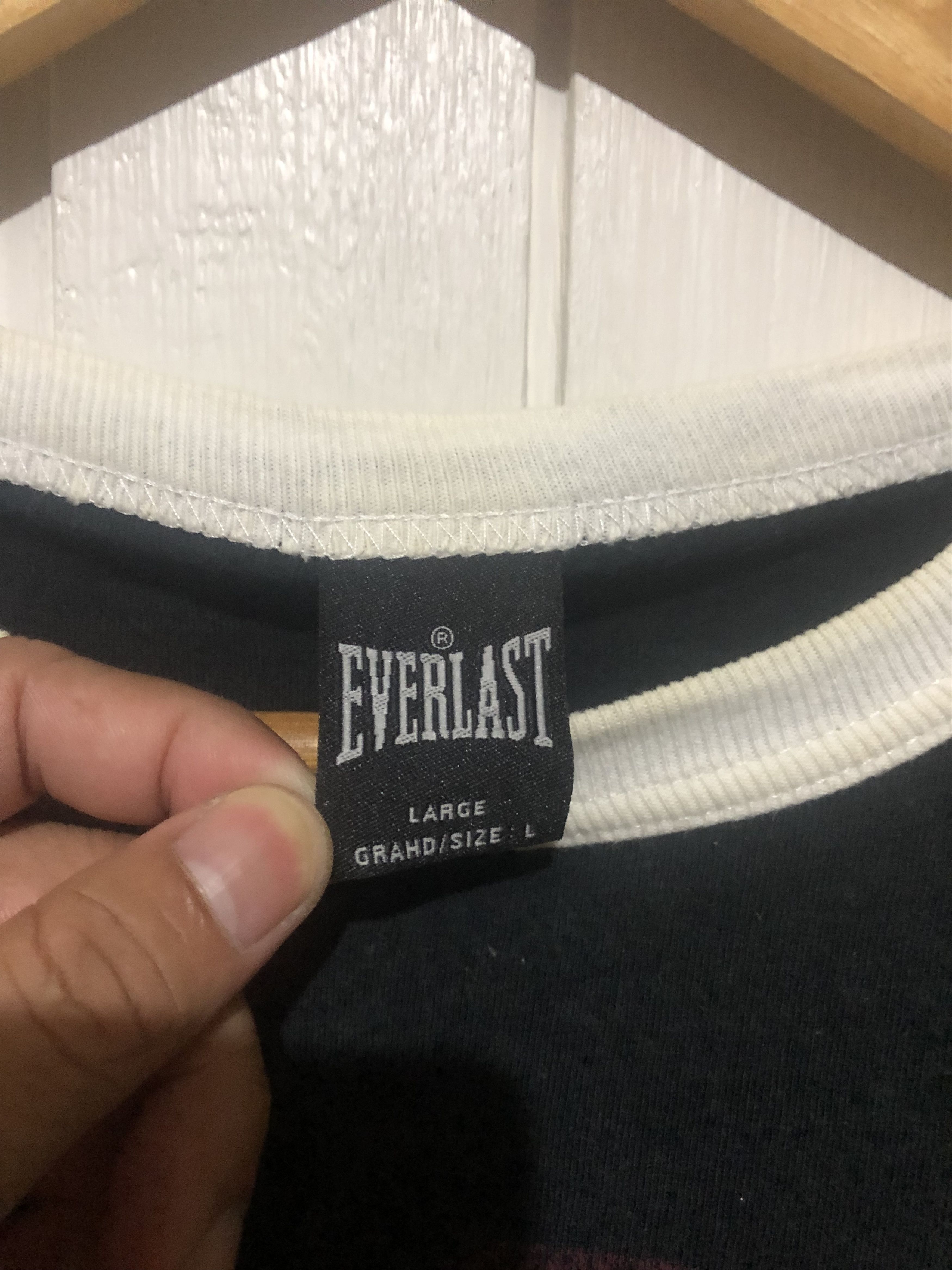 Everlast Everlast Ringer Big Logo Tshirt Size US L / EU 52-54 / 3 - 3 Thumbnail