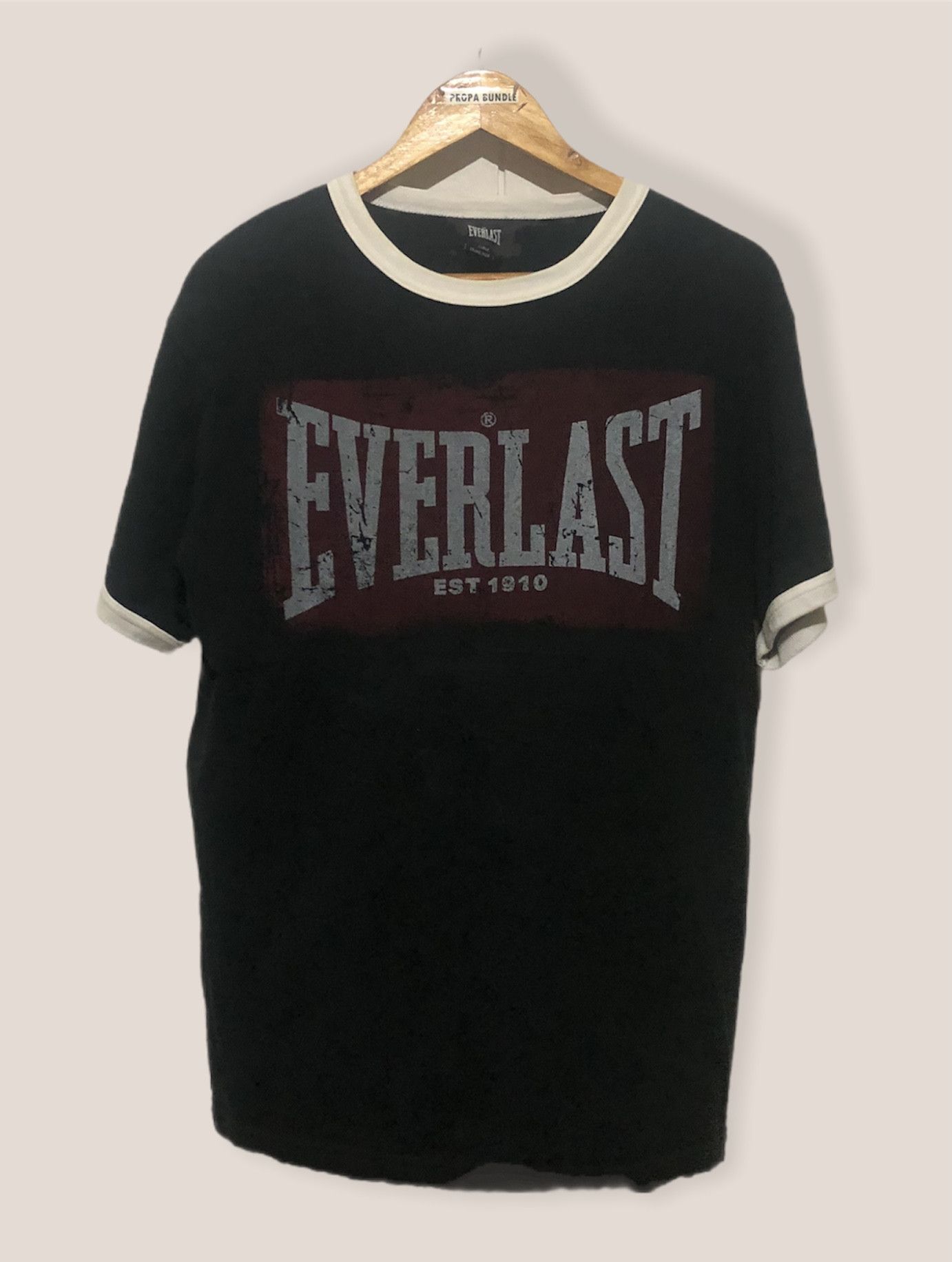 Everlast Everlast Ringer Big Logo Tshirt Size US L / EU 52-54 / 3 - 1 Thumbnail