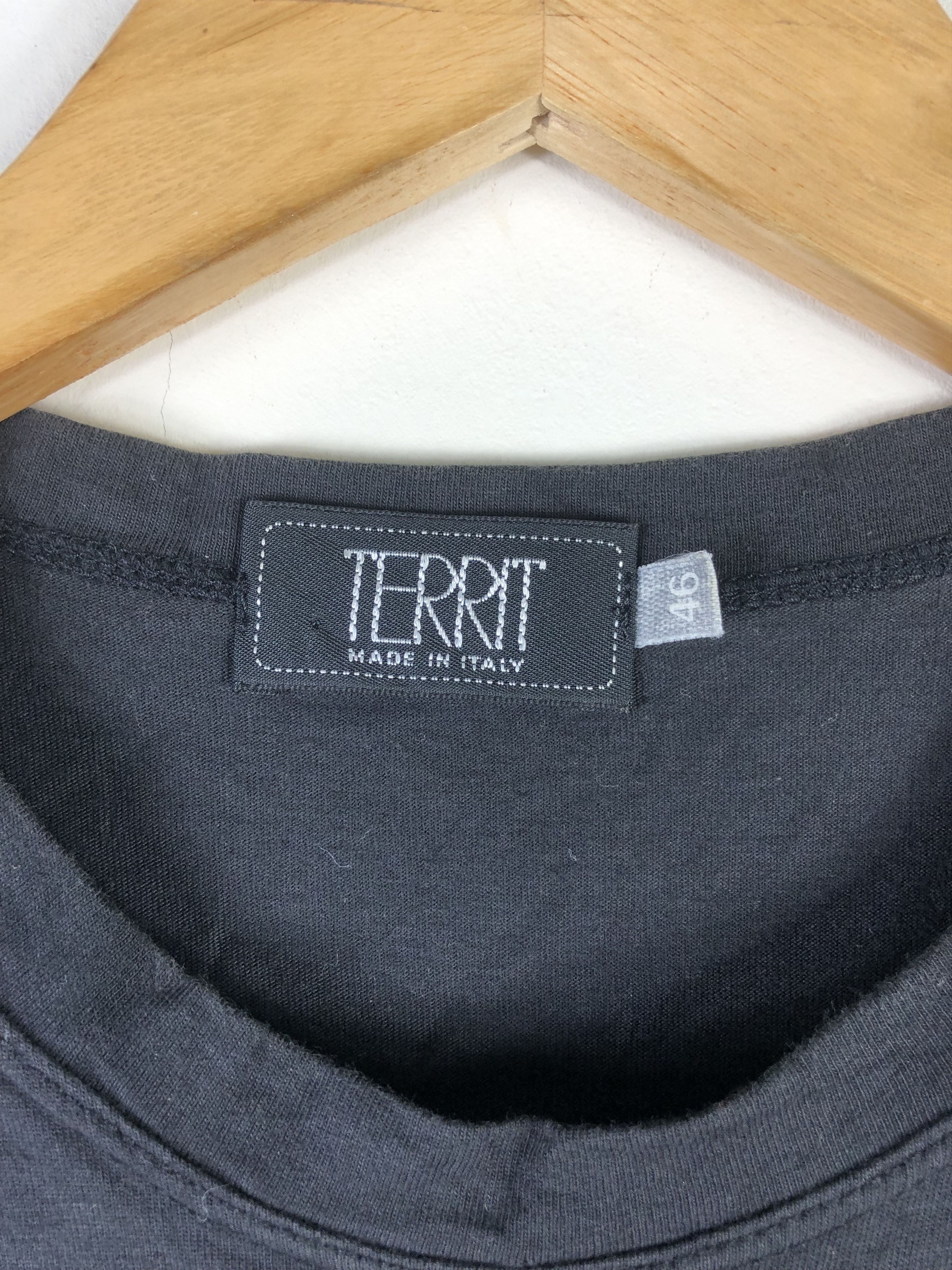 Japanese Brand Territ Black Tshirt Size US M / EU 48-50 / 2 - 3 Thumbnail