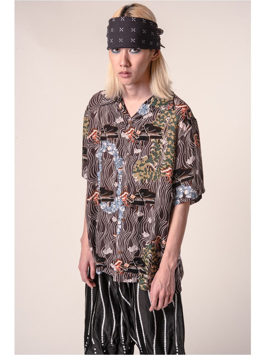 Kapital Kapital Silk Rayon Piano Print Aloha Shirt Size US XL / EU 56 / 4 - 10 Thumbnail