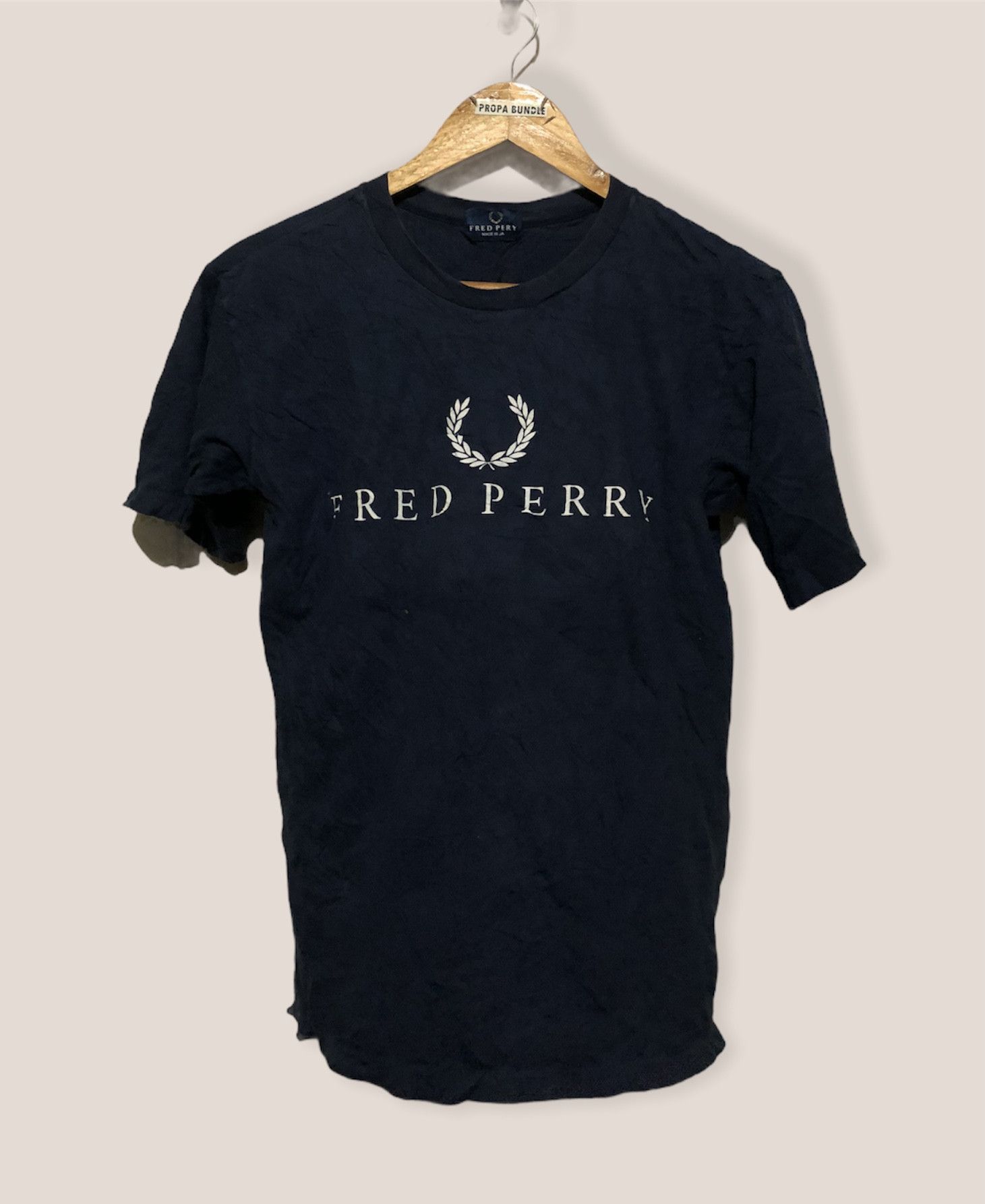 Fred Perry Vintage Japan Fred Perry Big Logo Tshirt Size US S / EU 44-46 / 1 - 1 Thumbnail