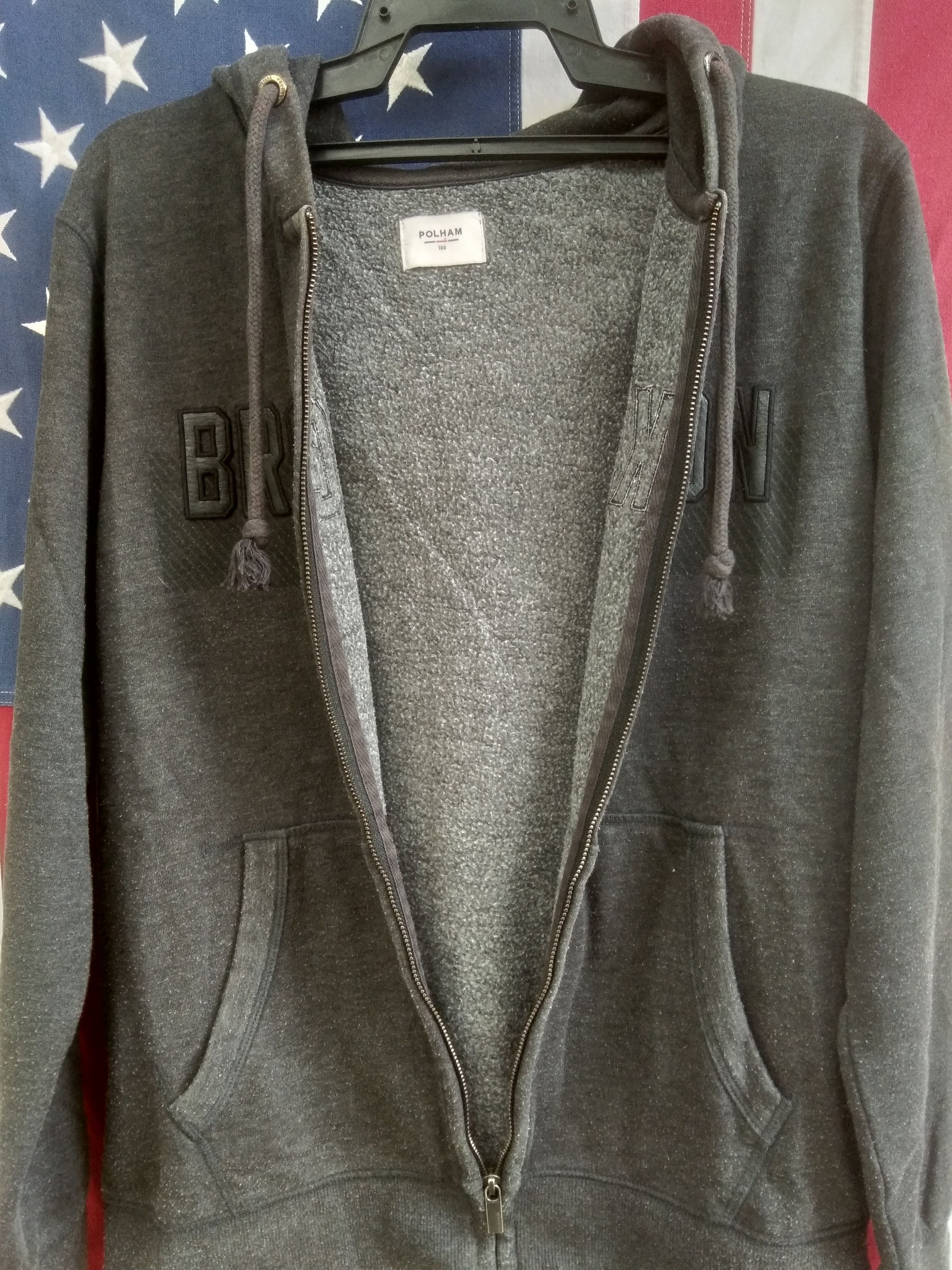 Japanese Brand BROCKTON SPELL OUT SWEATSHIRTHOODIE BY POLHAM Size US L / EU 52-54 / 3 - 3 Thumbnail