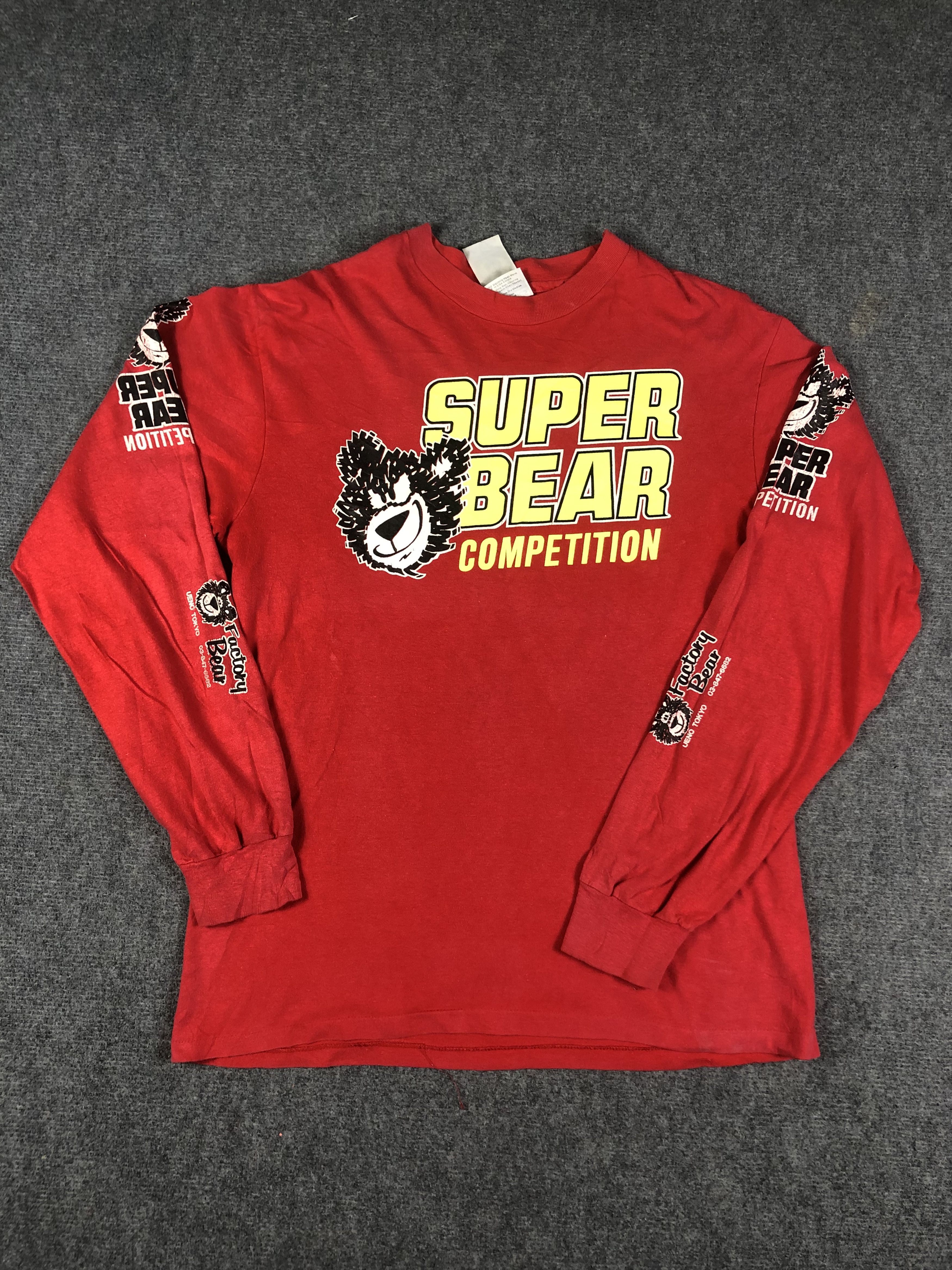 Bicycle Vintage 80s Super Bear Factory Bear BMX Longsleeve Tee Size US L / EU 52-54 / 3 - 2 Thumbnail