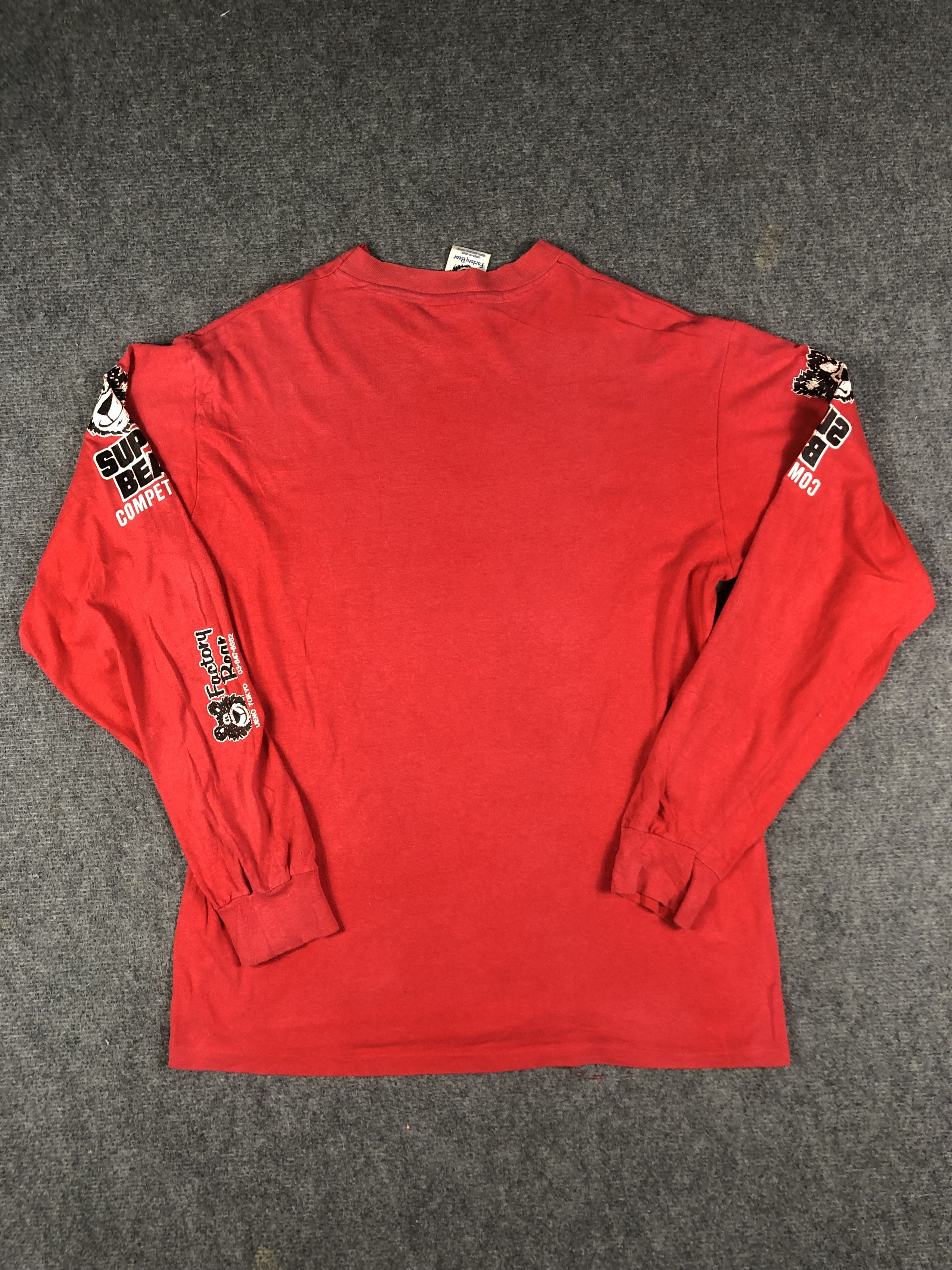 Bicycle Vintage 80s Super Bear Factory Bear BMX Longsleeve Tee Size US L / EU 52-54 / 3 - 9 Thumbnail