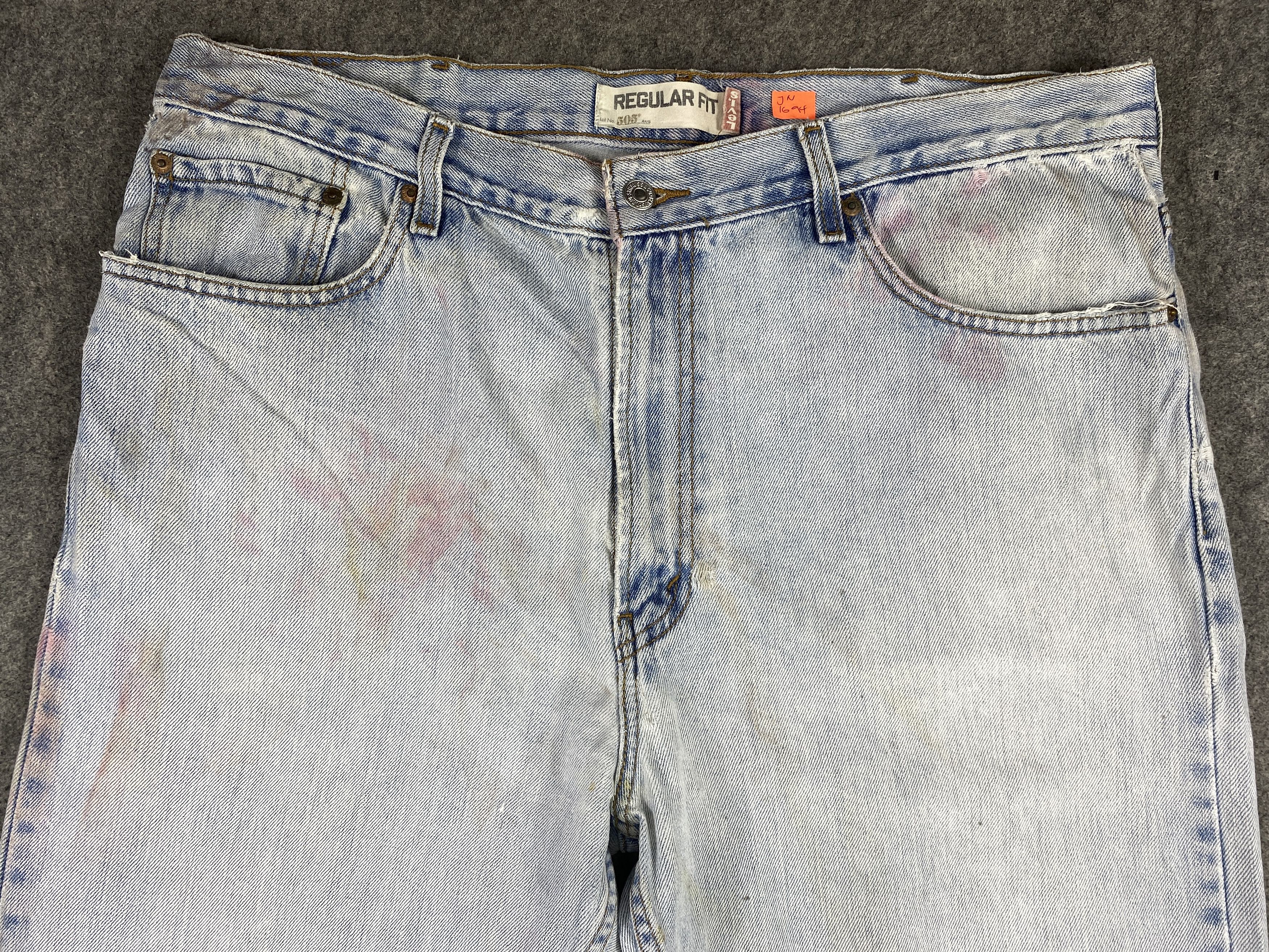 Levi's Light Blue Wash Levi's 505 Jeans 38x30 Denim -JN1694 Size US 38 / EU 54 - 3 Thumbnail