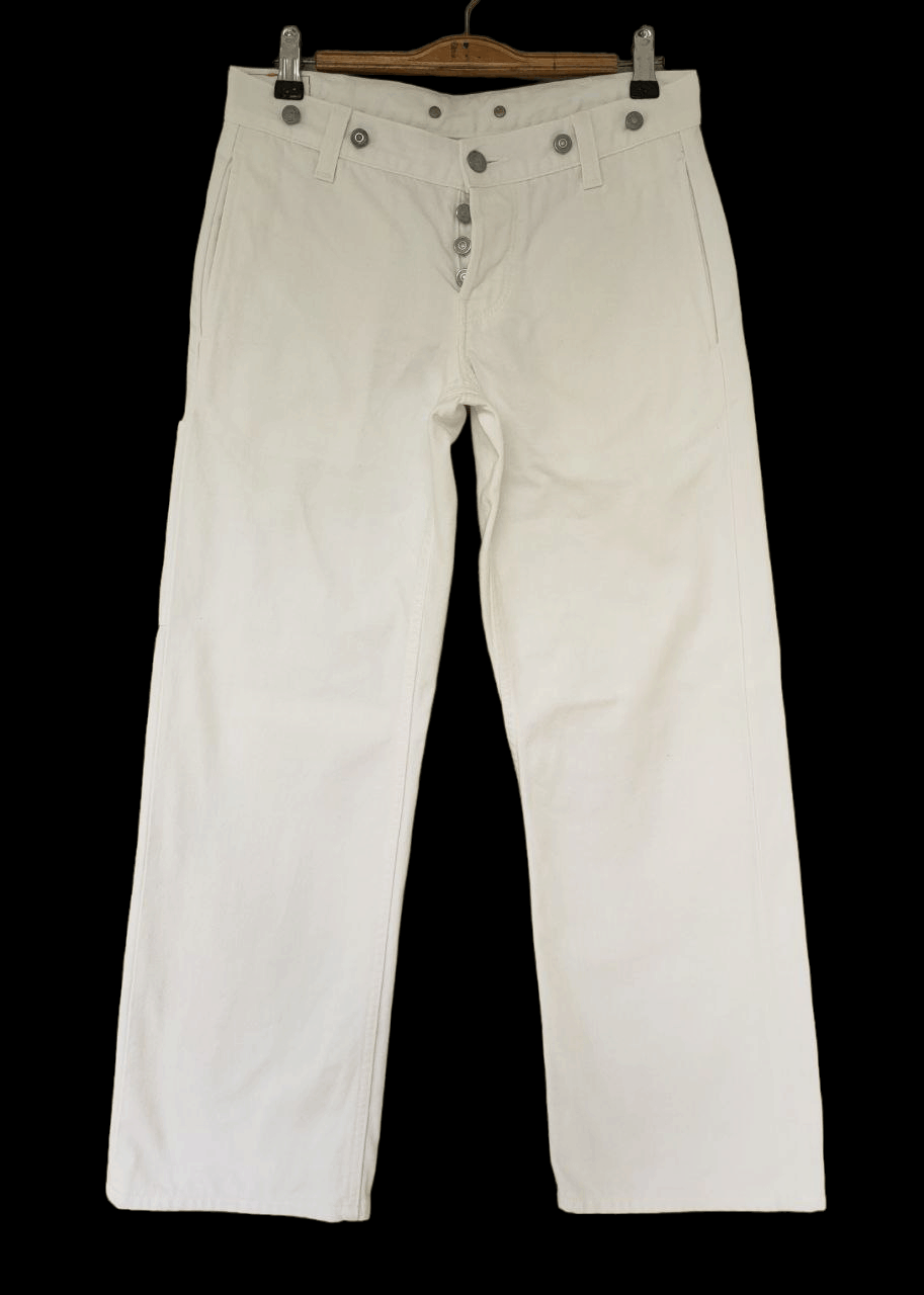 image of Edwin Selvedge Denim in White, Women's (Size 29)