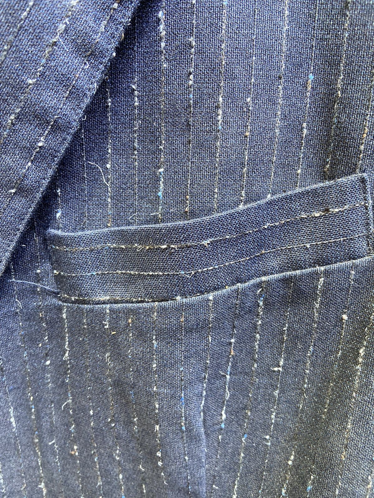 Our Legacy Our Legacy Navy Pinstripe Suit Size 48R - 5 Thumbnail