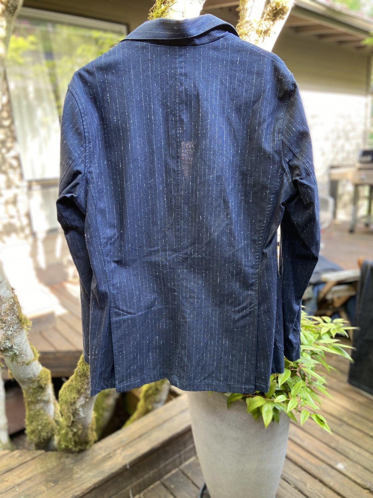 Our Legacy Our Legacy Navy Pinstripe Suit Size 48R - 6 Thumbnail