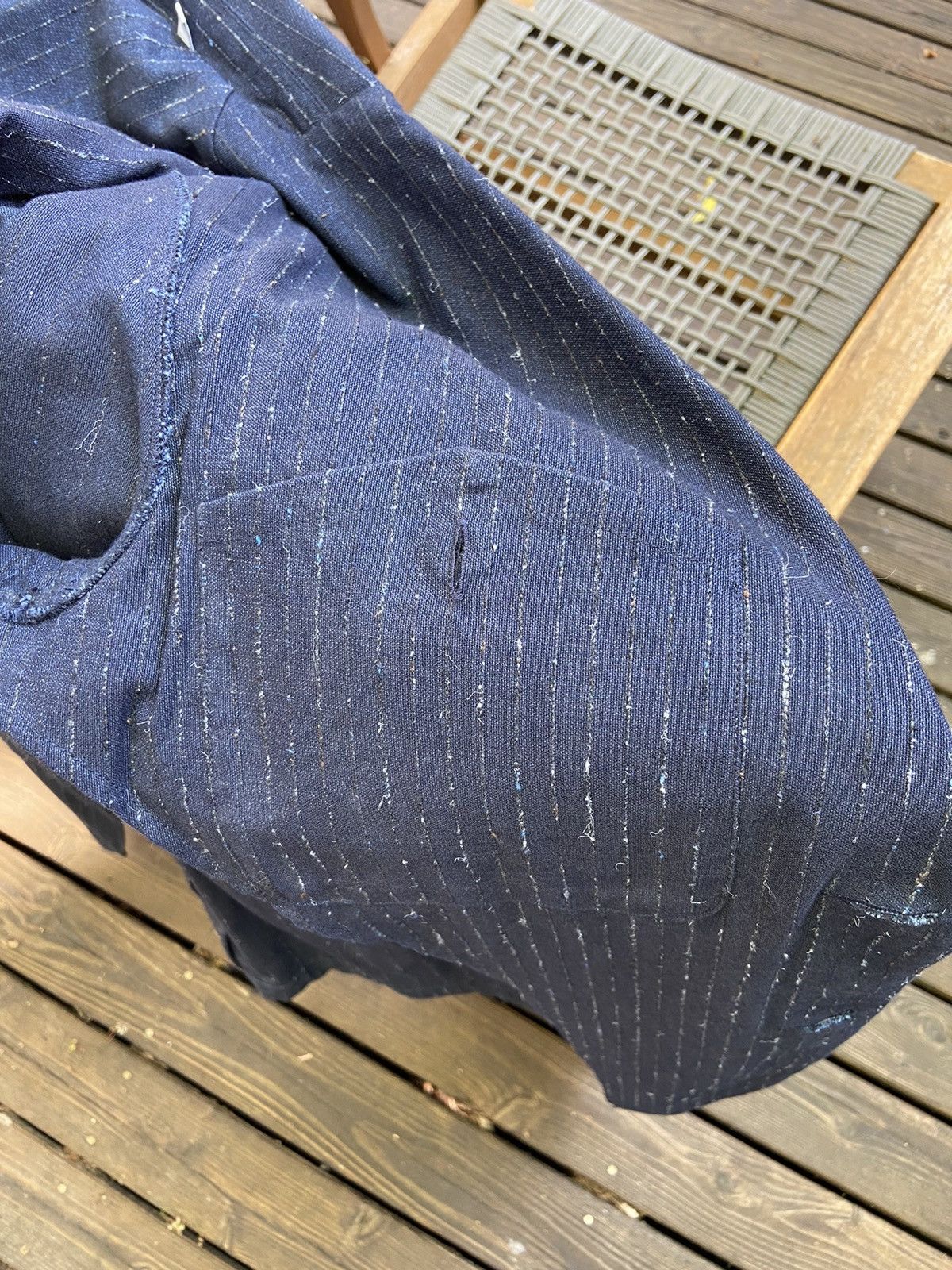 Our Legacy Our Legacy Navy Pinstripe Suit Size 48R - 8 Thumbnail