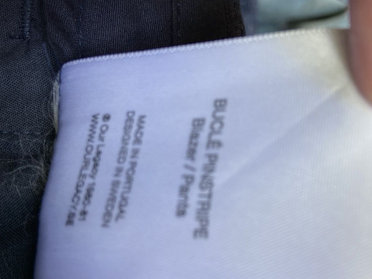 Our Legacy Our Legacy Navy Pinstripe Suit Size 48R - 14 Thumbnail