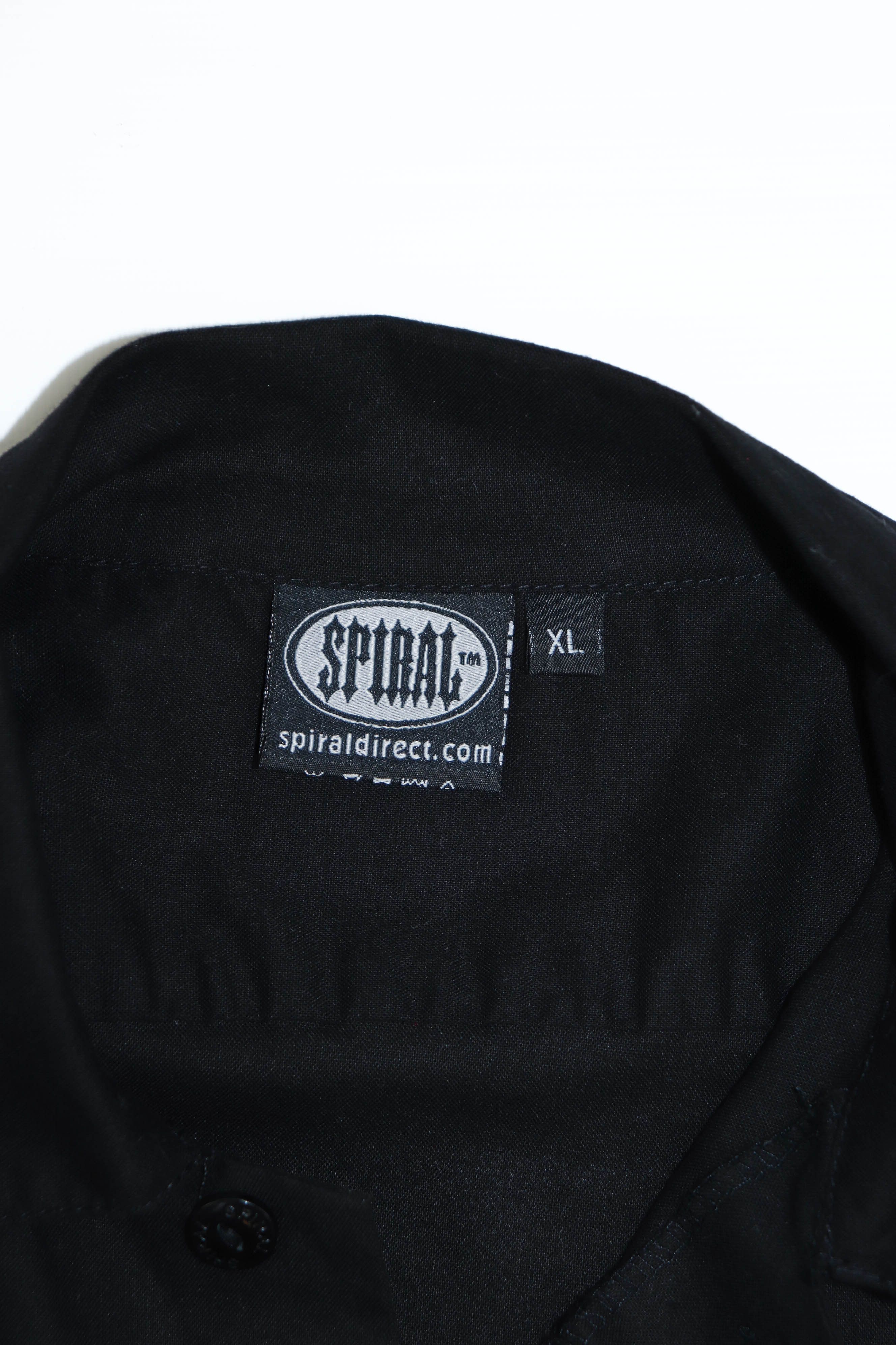 Tribal Streetwear Spiral Vintage Tribal Style Graphics Black S/S Pockets Shirt Size US XL / EU 56 / 4 - 10 Thumbnail
