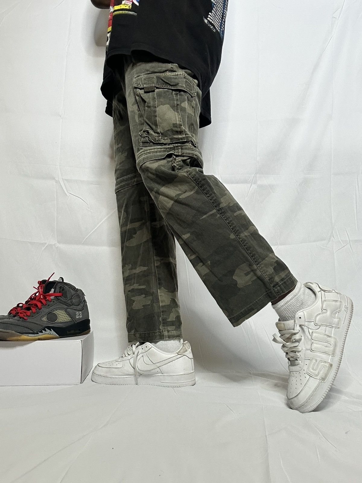 Vintage Camo Tactical Cargo Pants